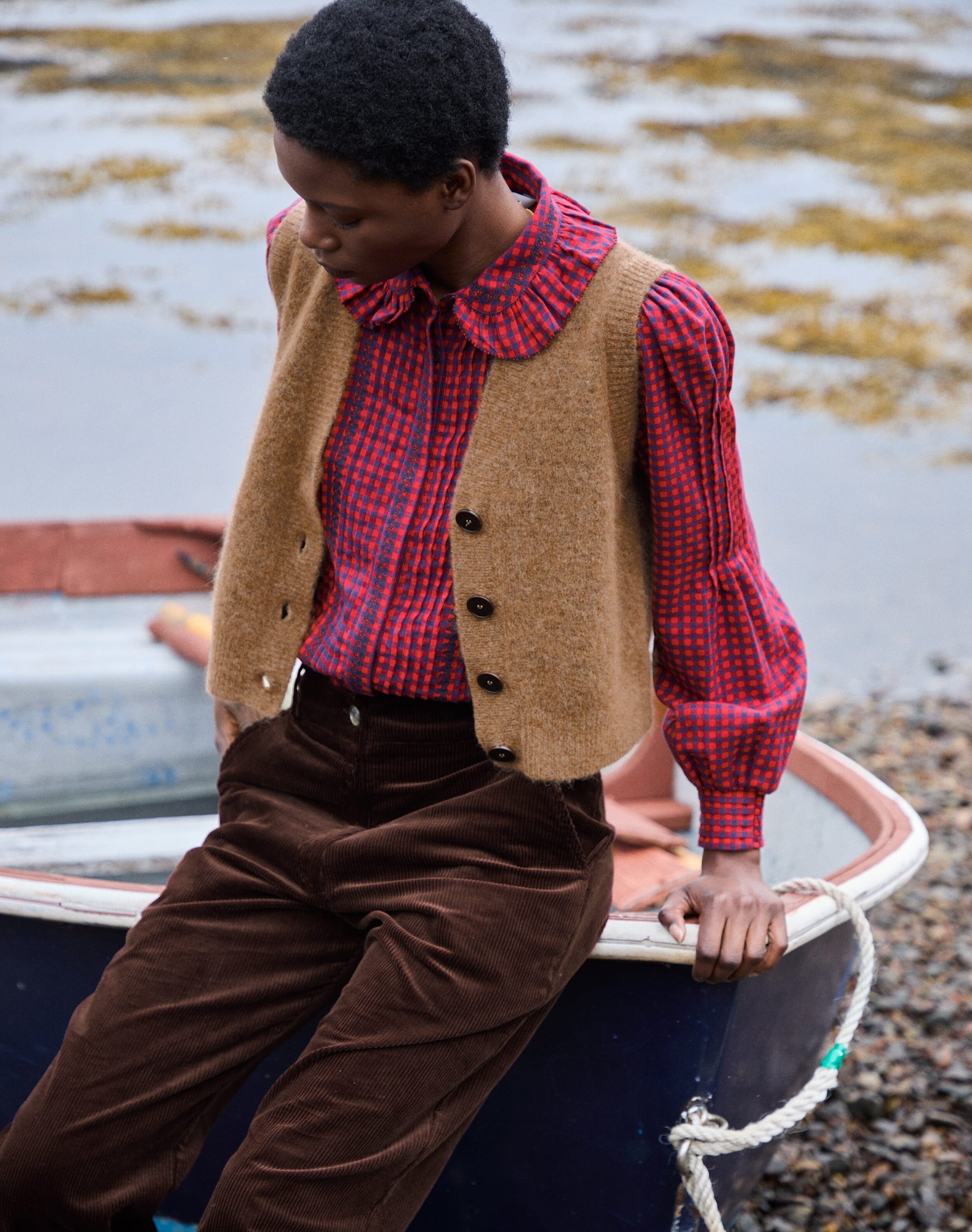 Alpaca V Neck Waistcoat