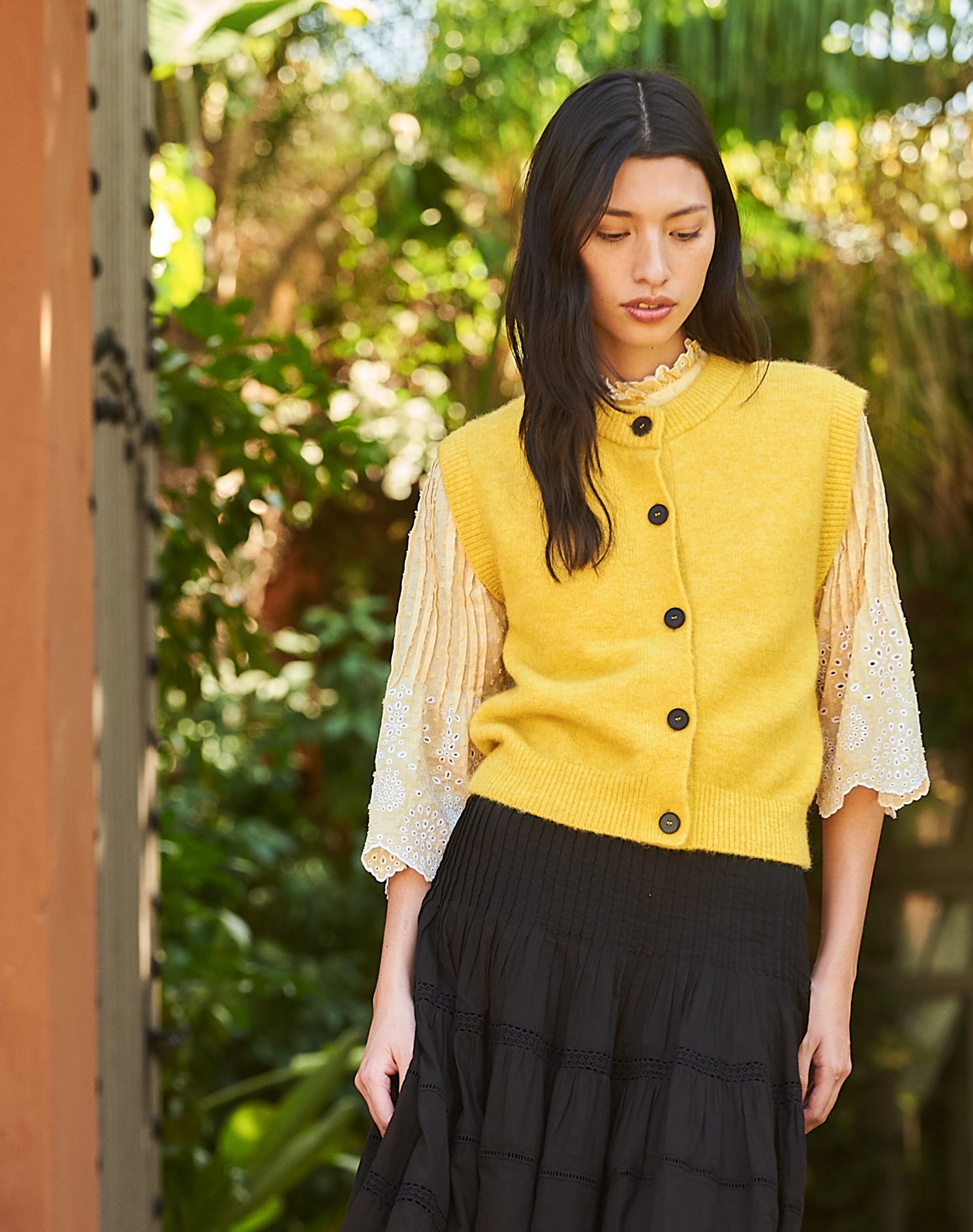 Alpaca Round Neck Waistcoat