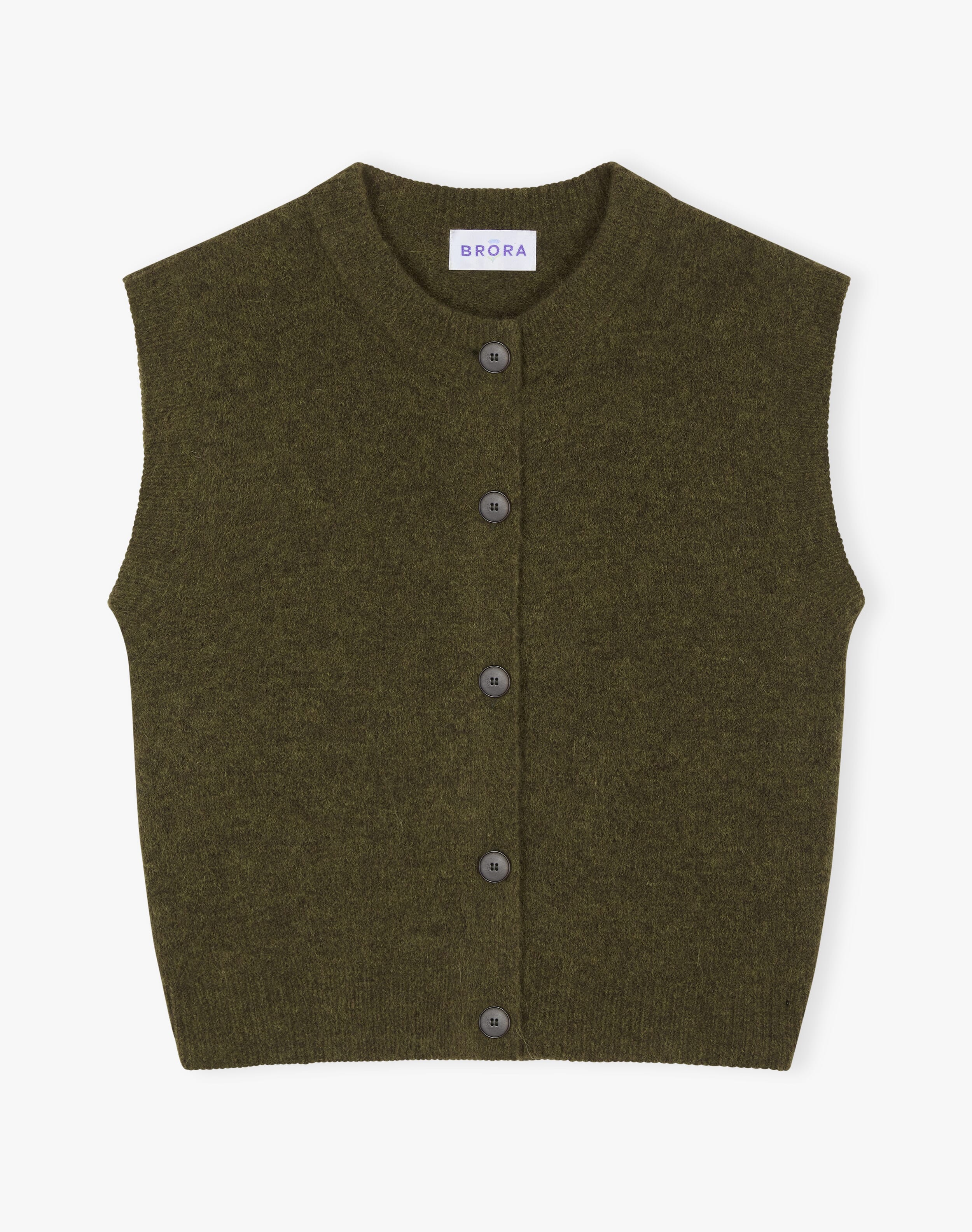 Alpaca Round Neck Waistcoat
