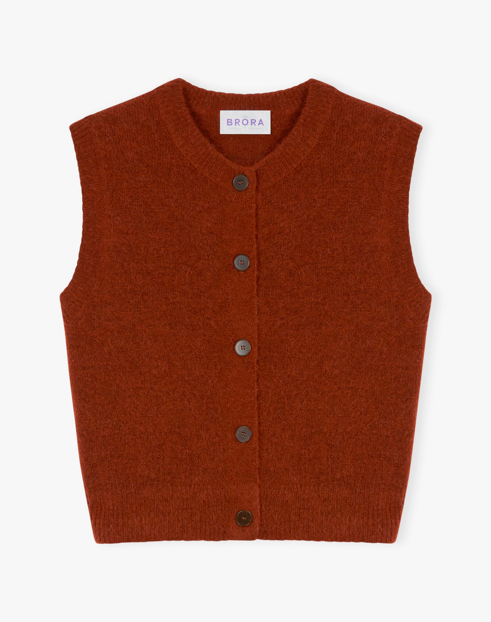Alpaca Round Neck Waistcoat