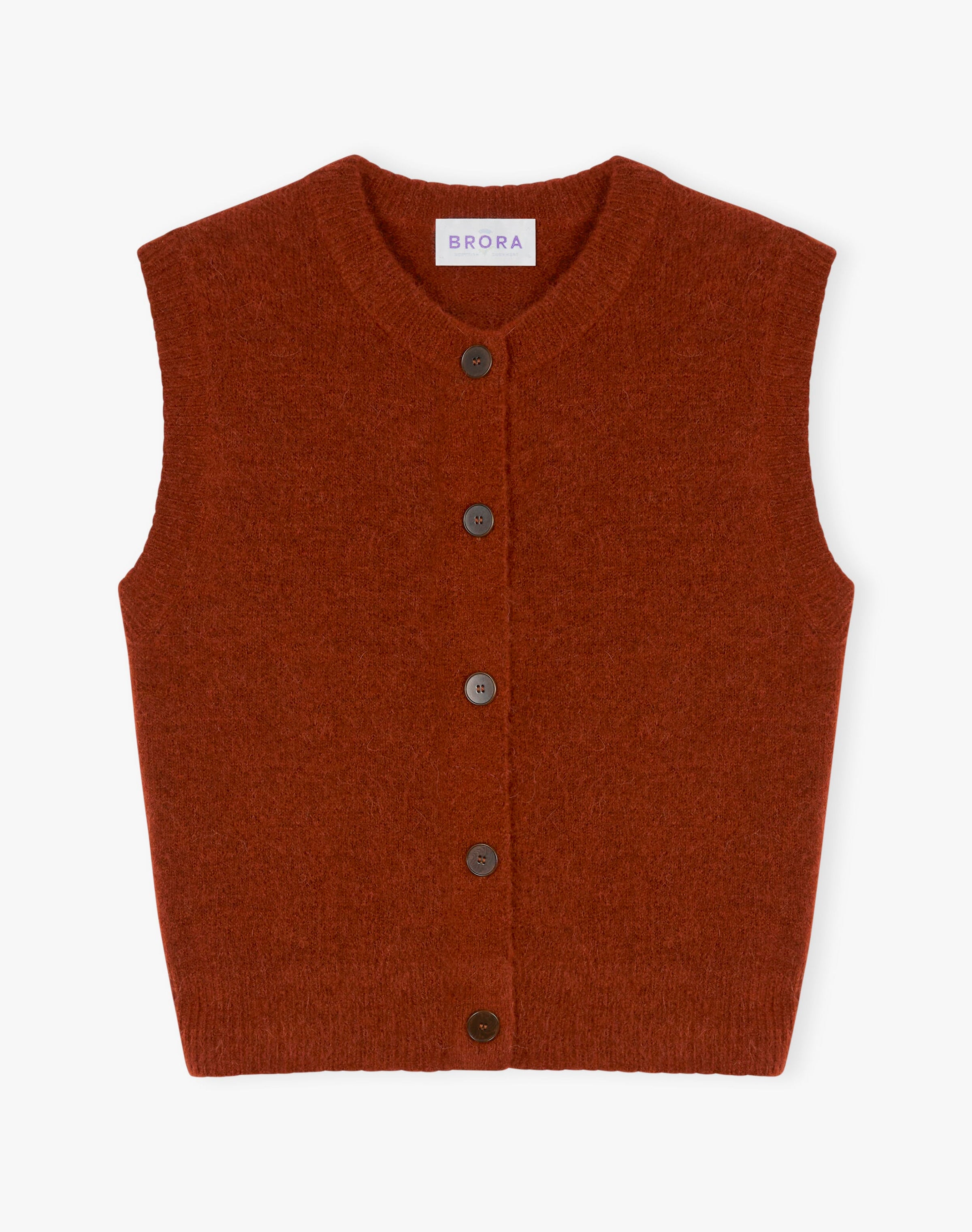 Alpaca Round Neck Waistcoat