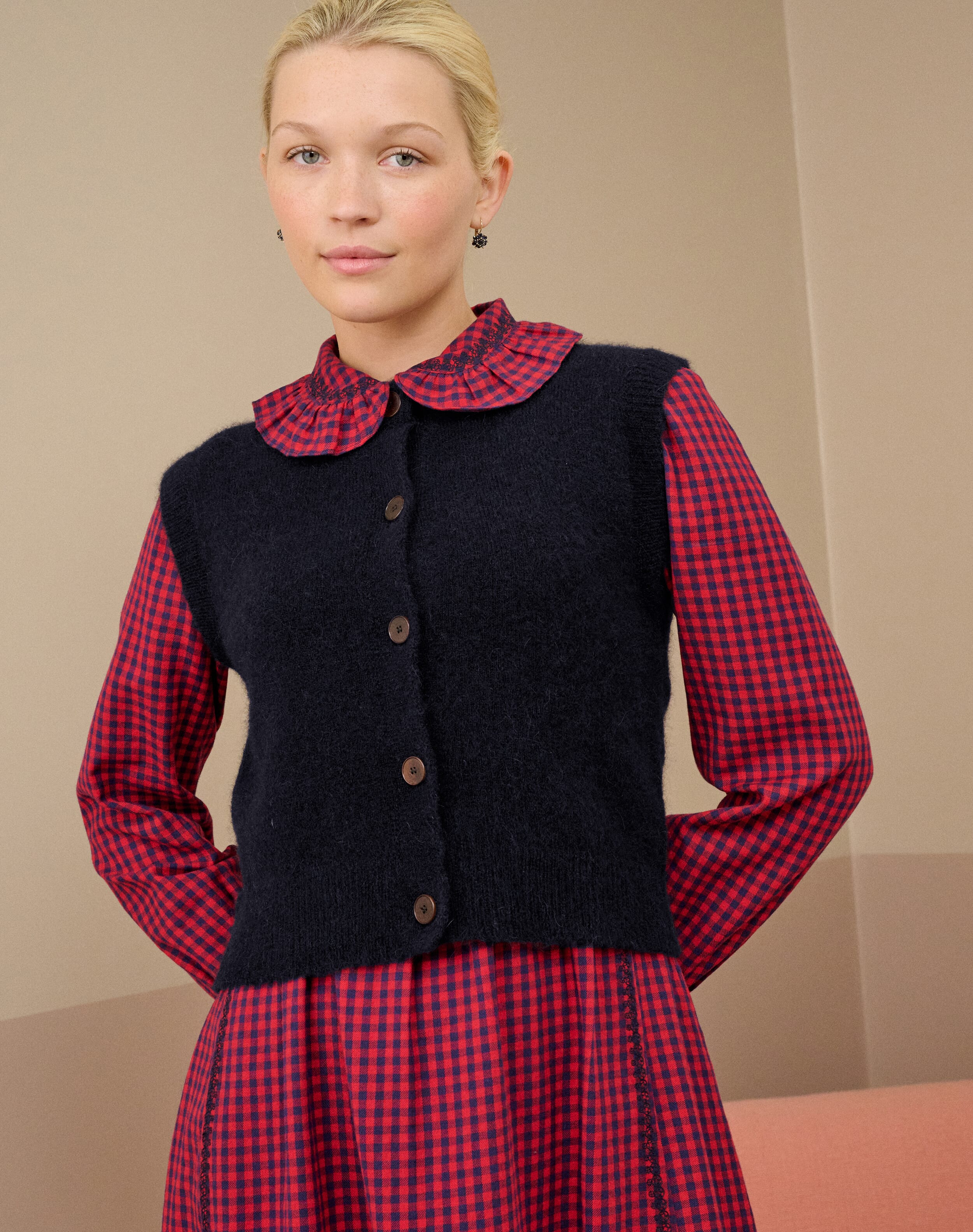 Alpaca Round Neck Waistcoat
