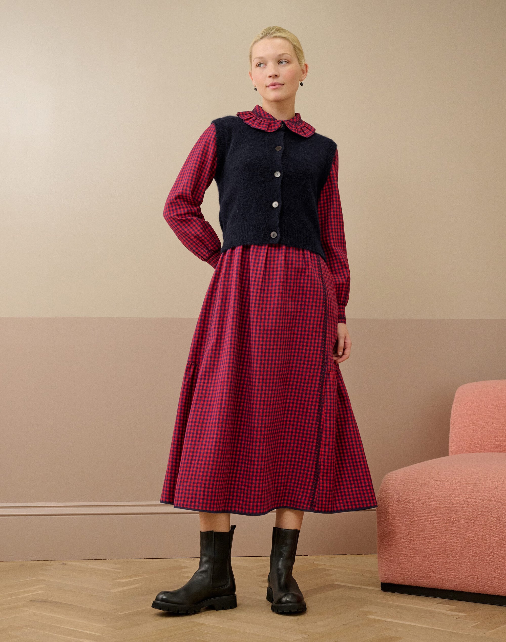 Alpaca Round Neck Waistcoat