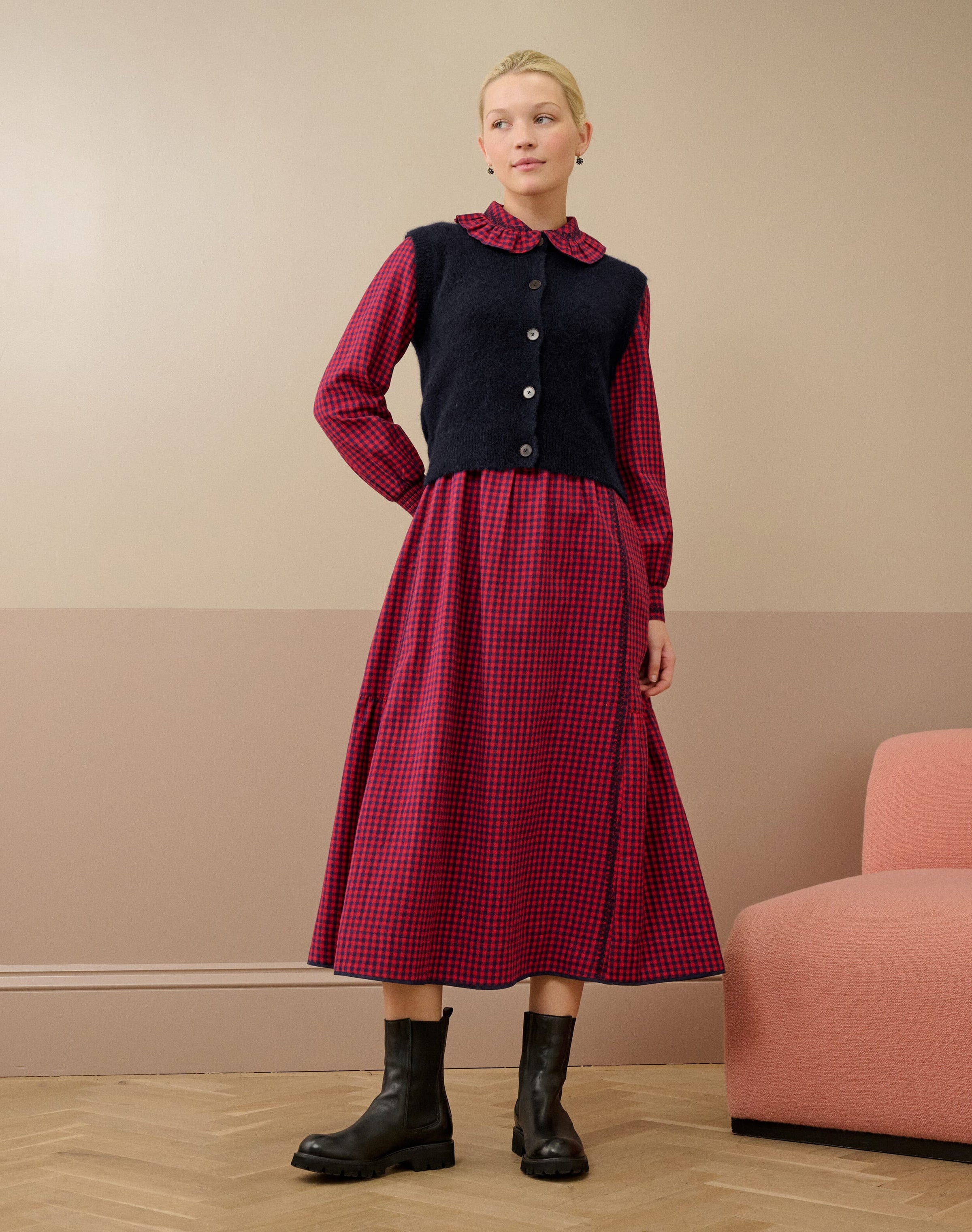 Alpaca Round Neck Waistcoat