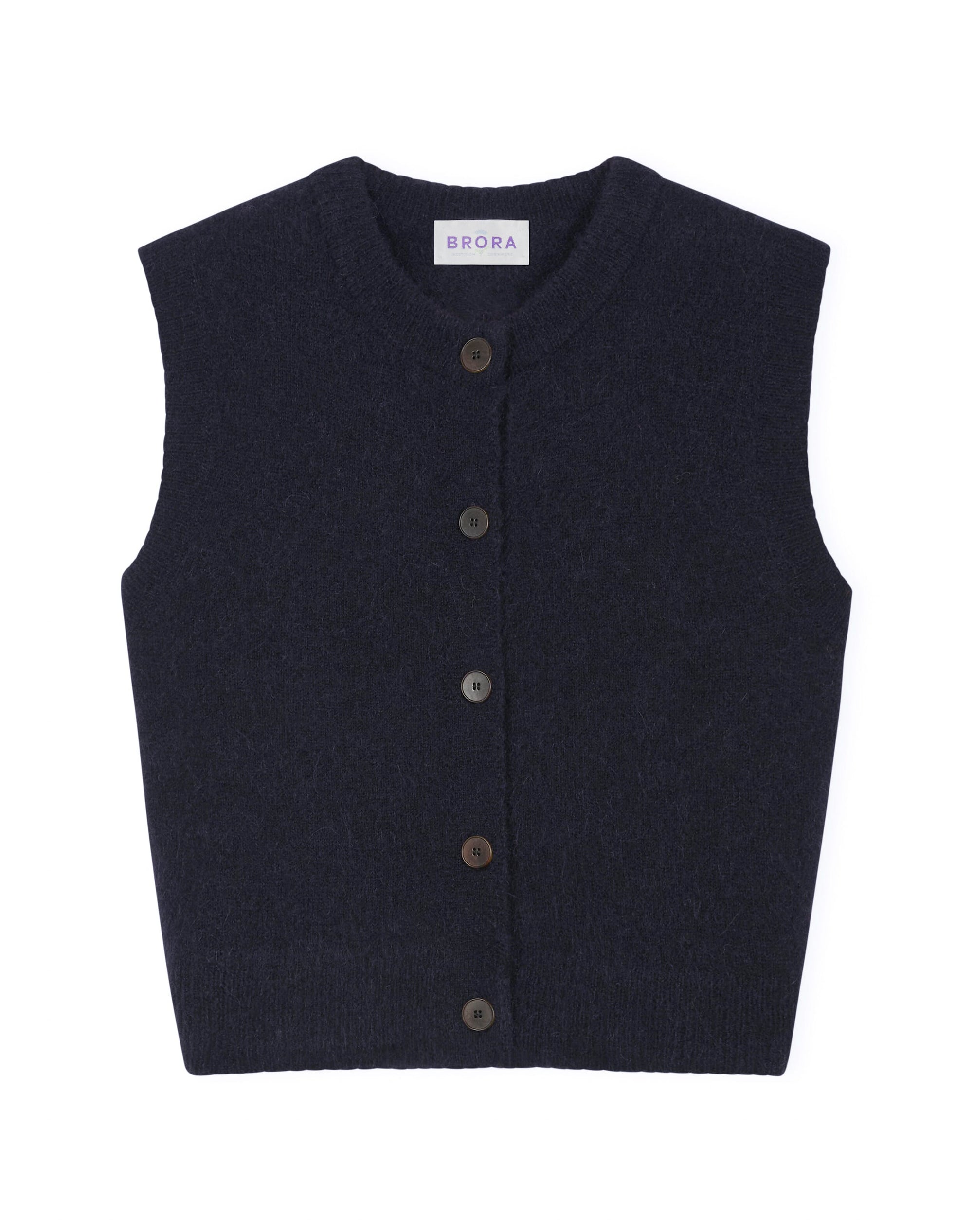 Alpaca Round Neck Waistcoat