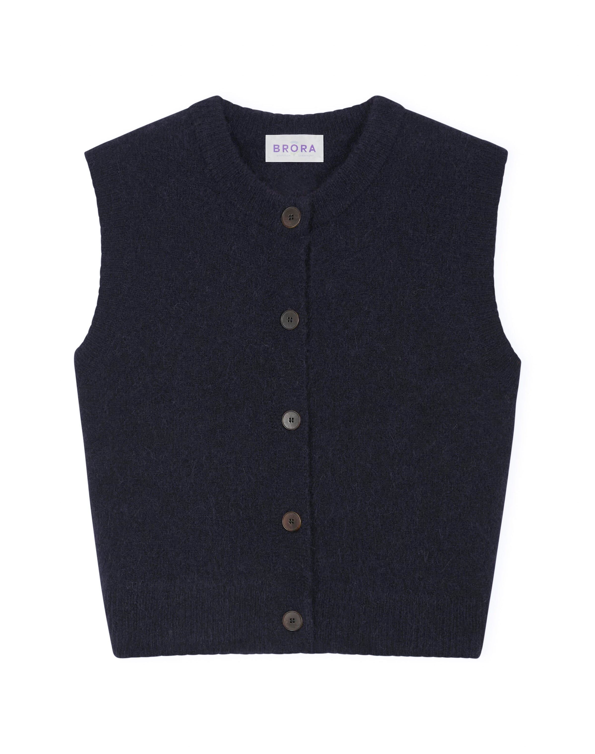 Alpaca Round Neck Waistcoat