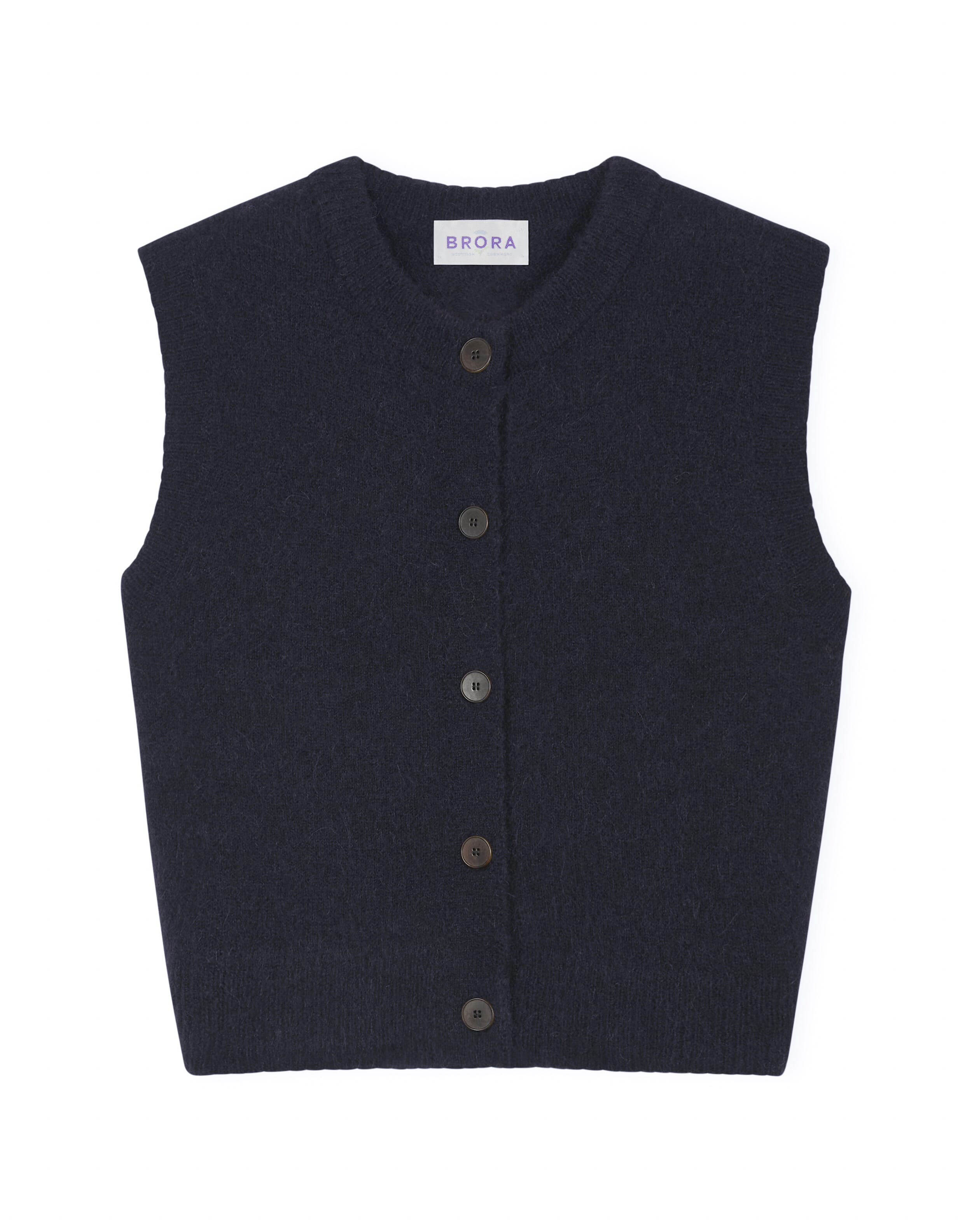 Alpaca Round Neck Waistcoat