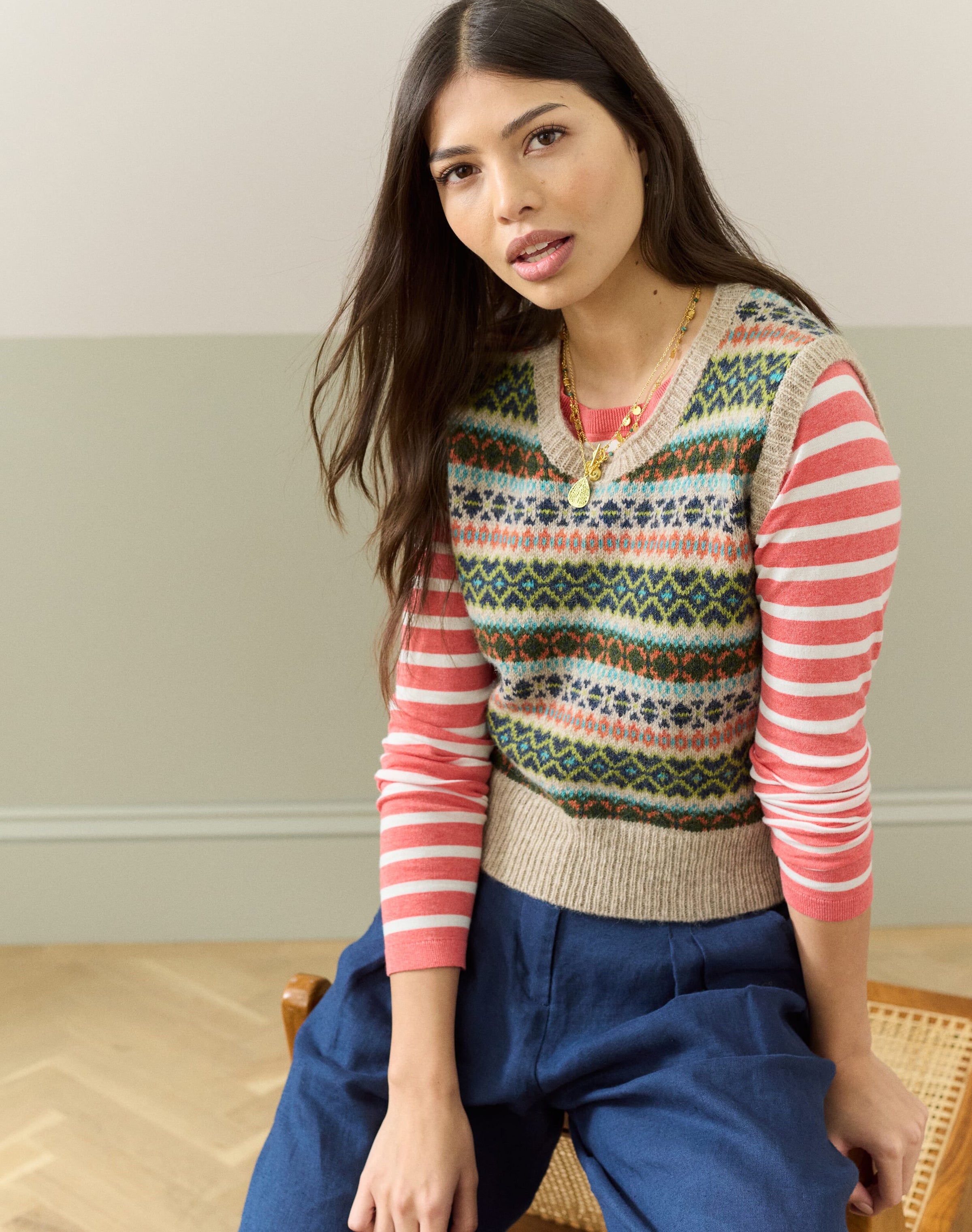 Wool Fair Isle Tank