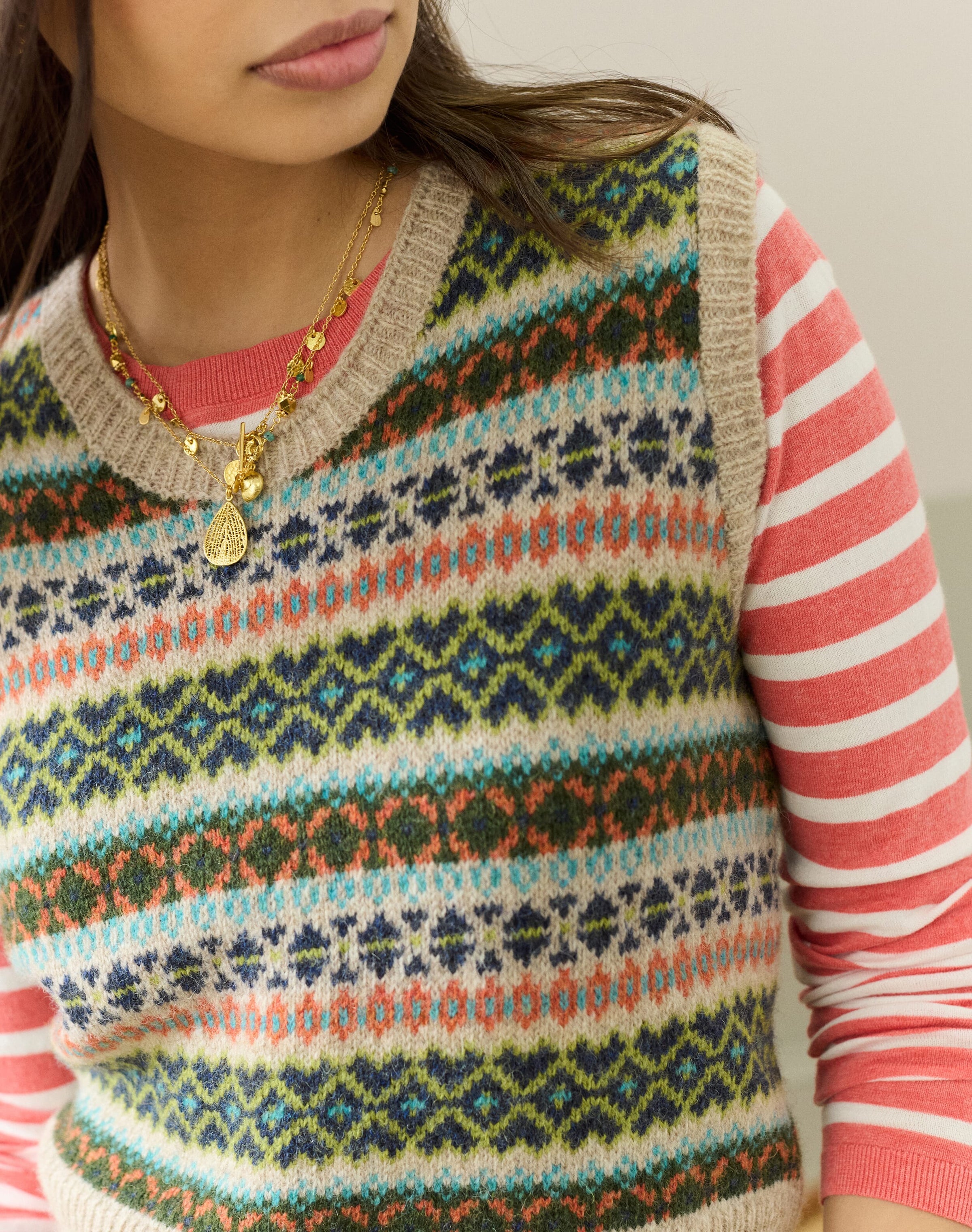 Wool Fair Isle Tank