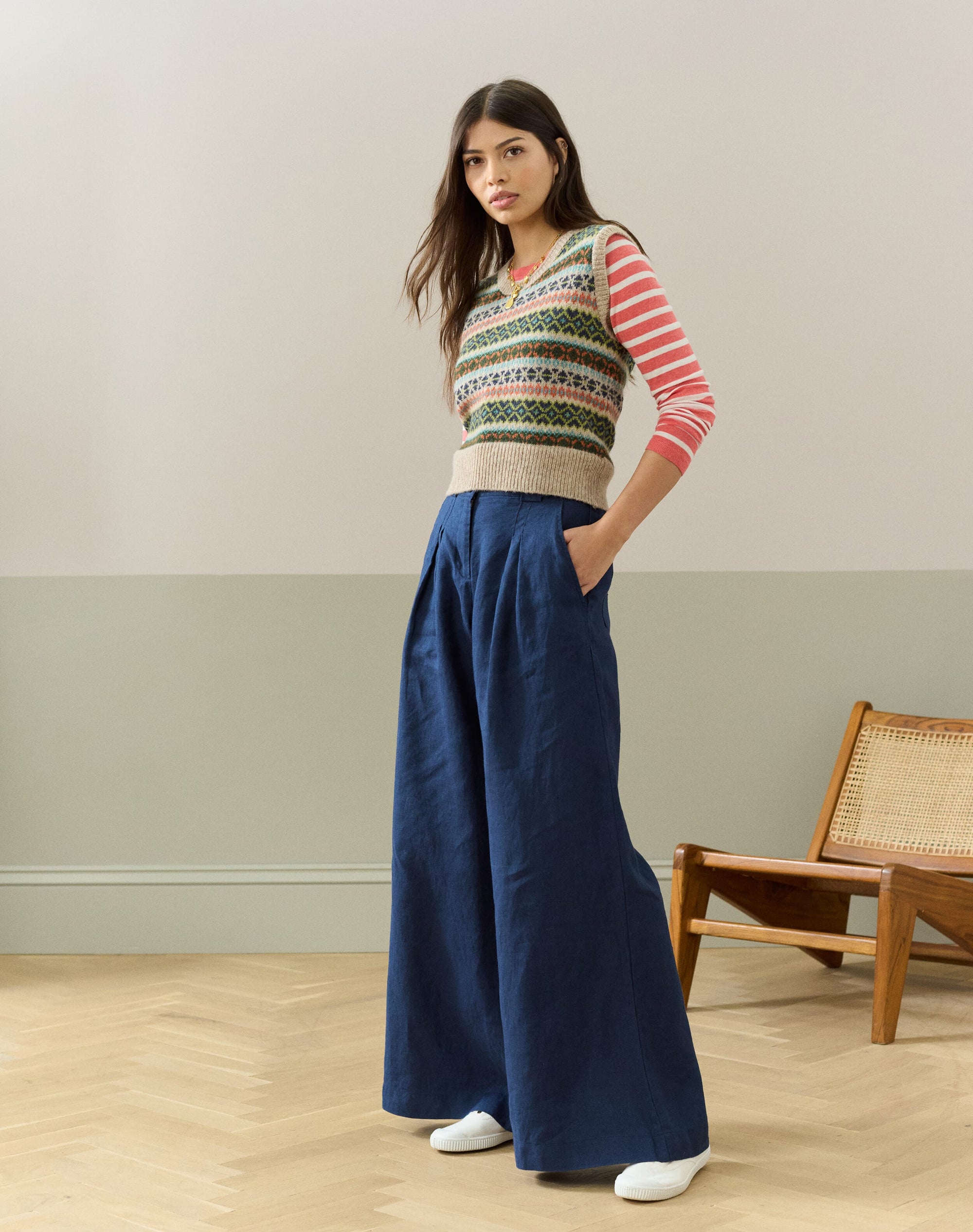 Wool Fair Isle Tank