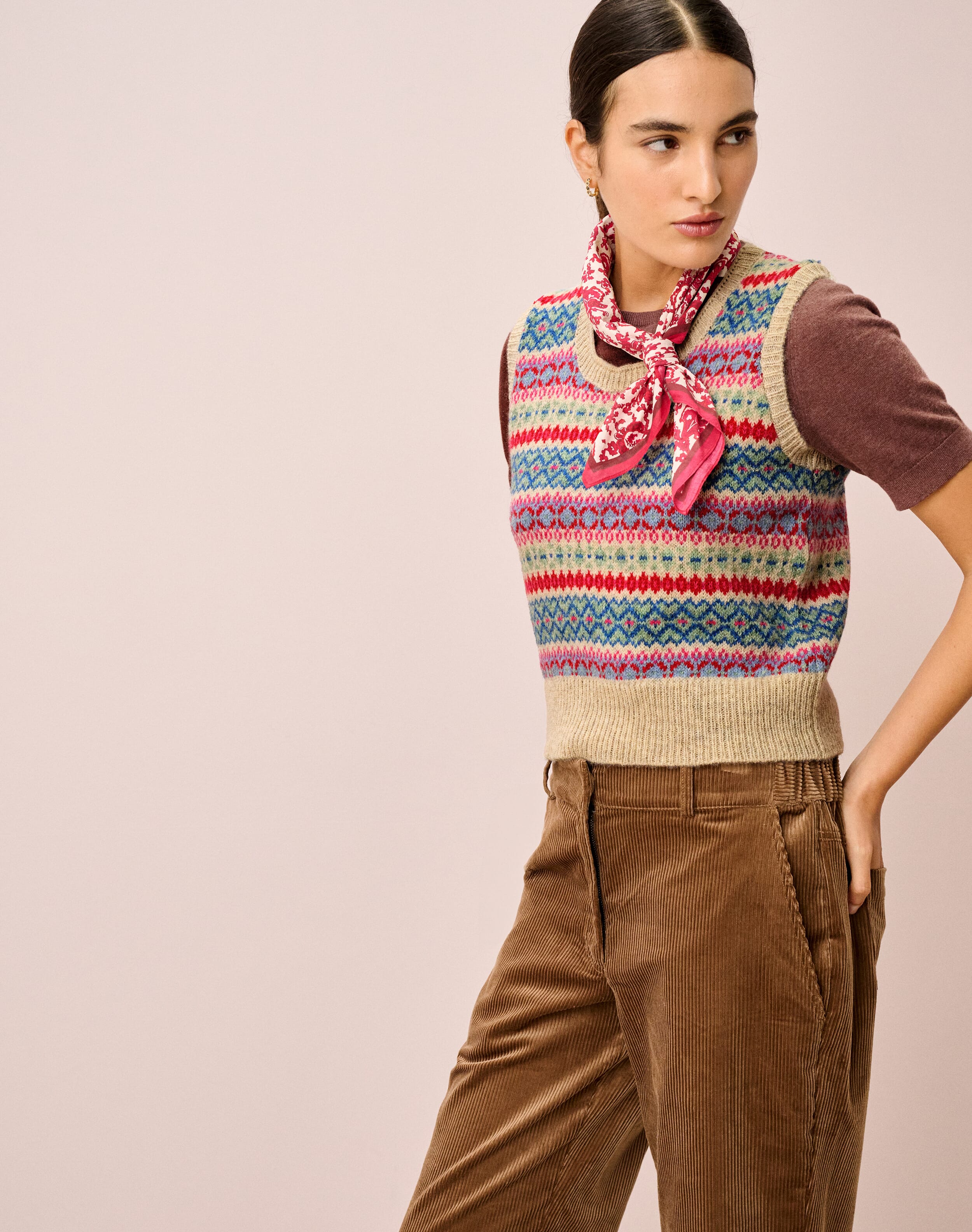 Wool Fair Isle Tank