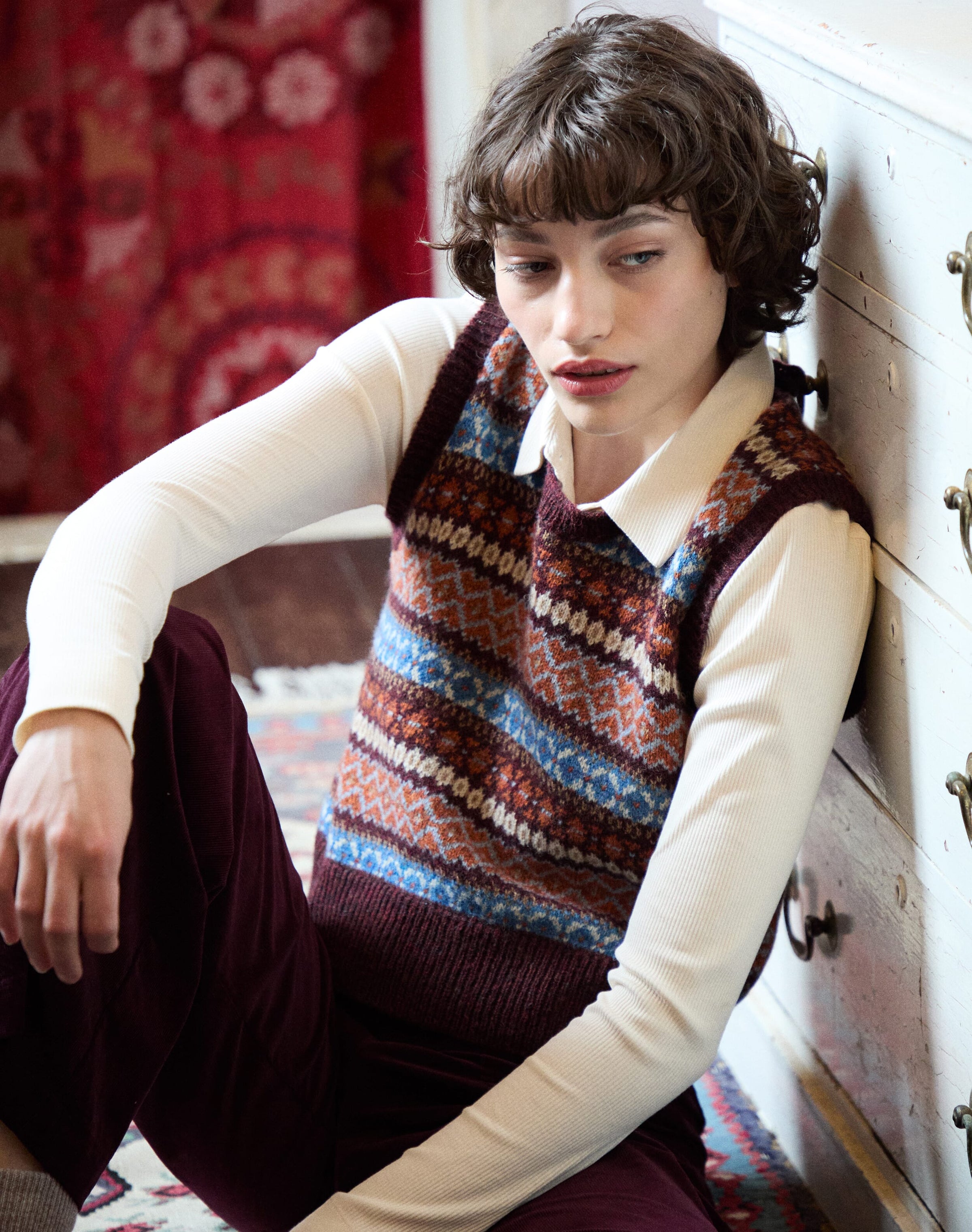 Wool Fair Isle Tank