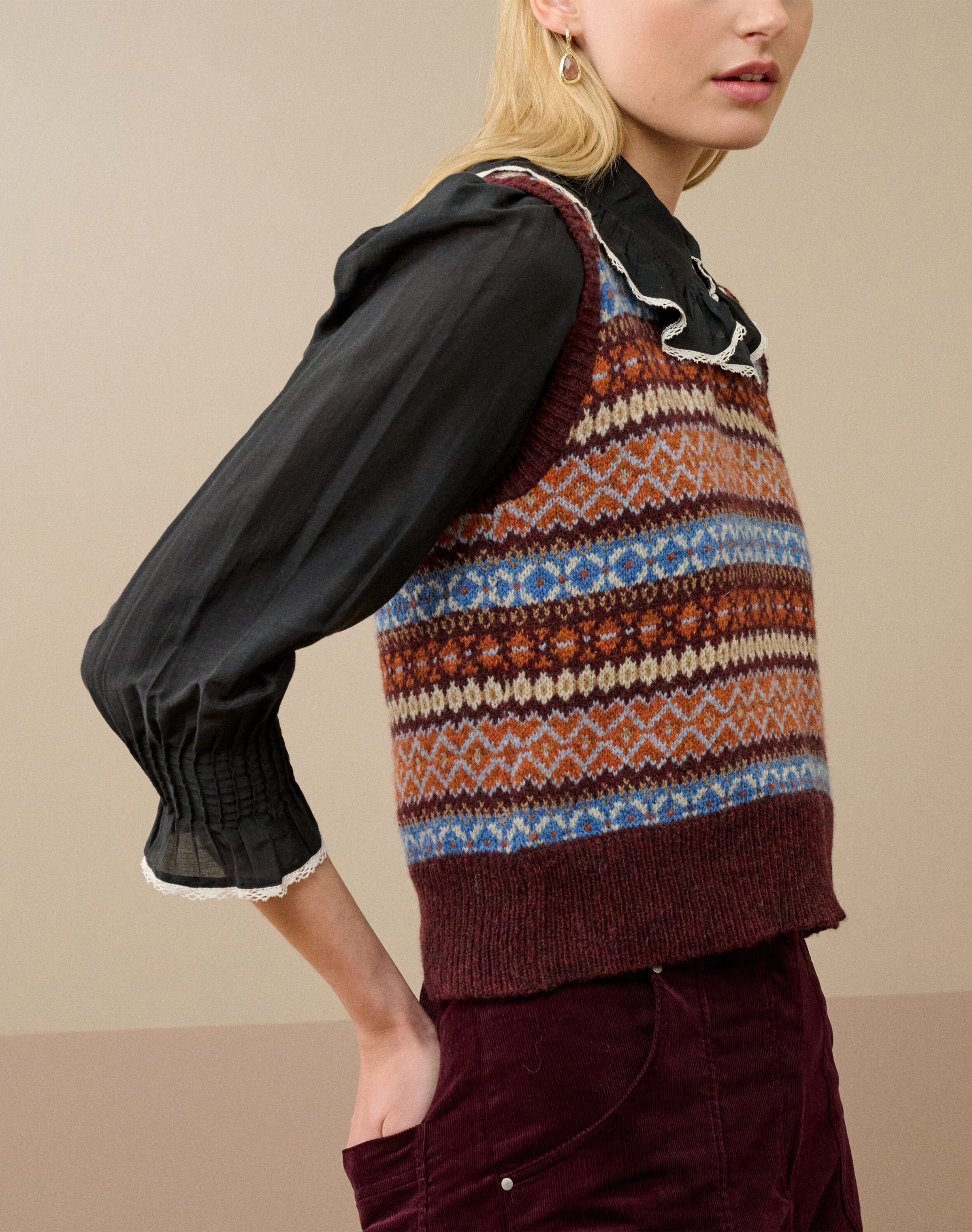 Wool Fair Isle Tank