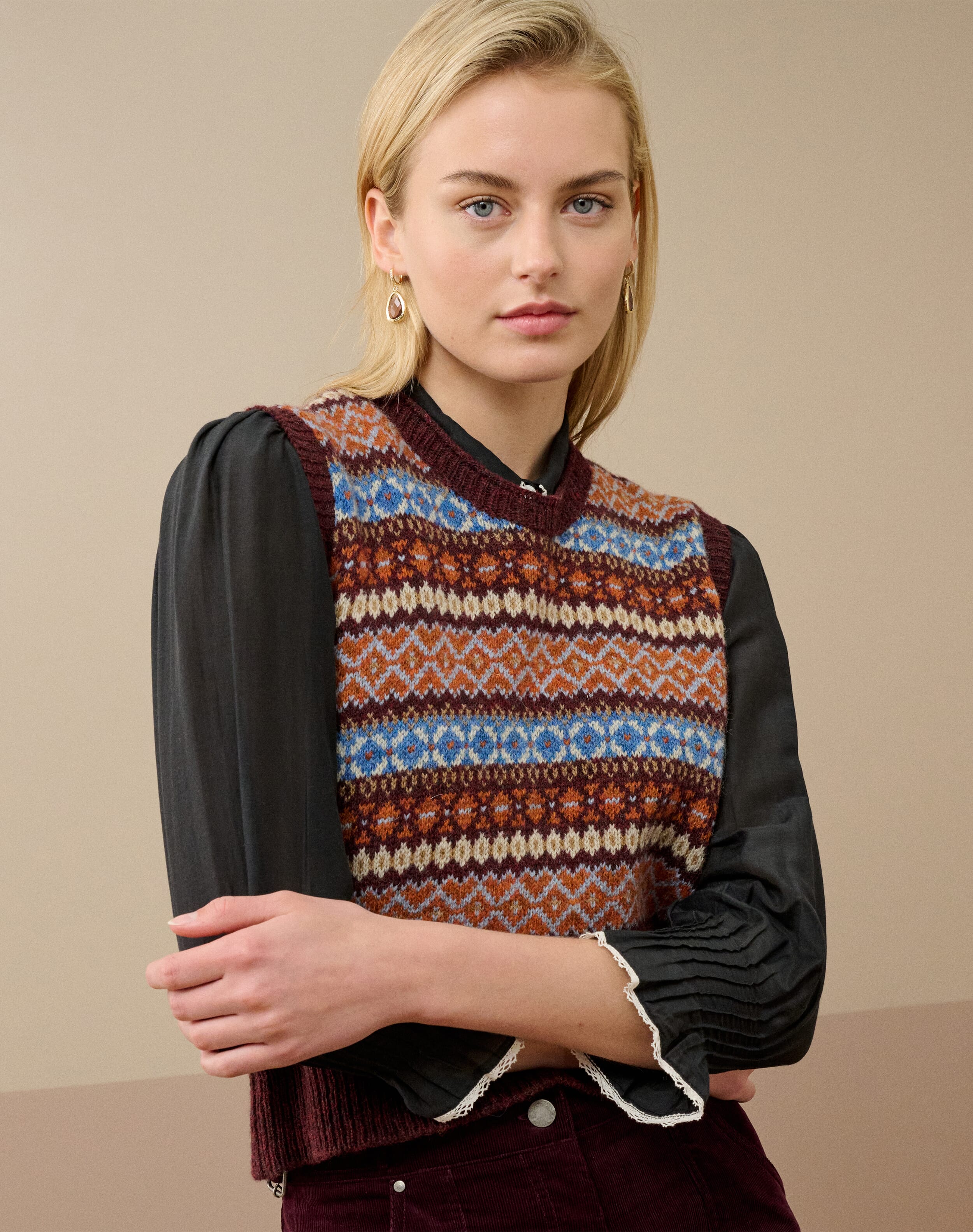 Wool Fair Isle Tank