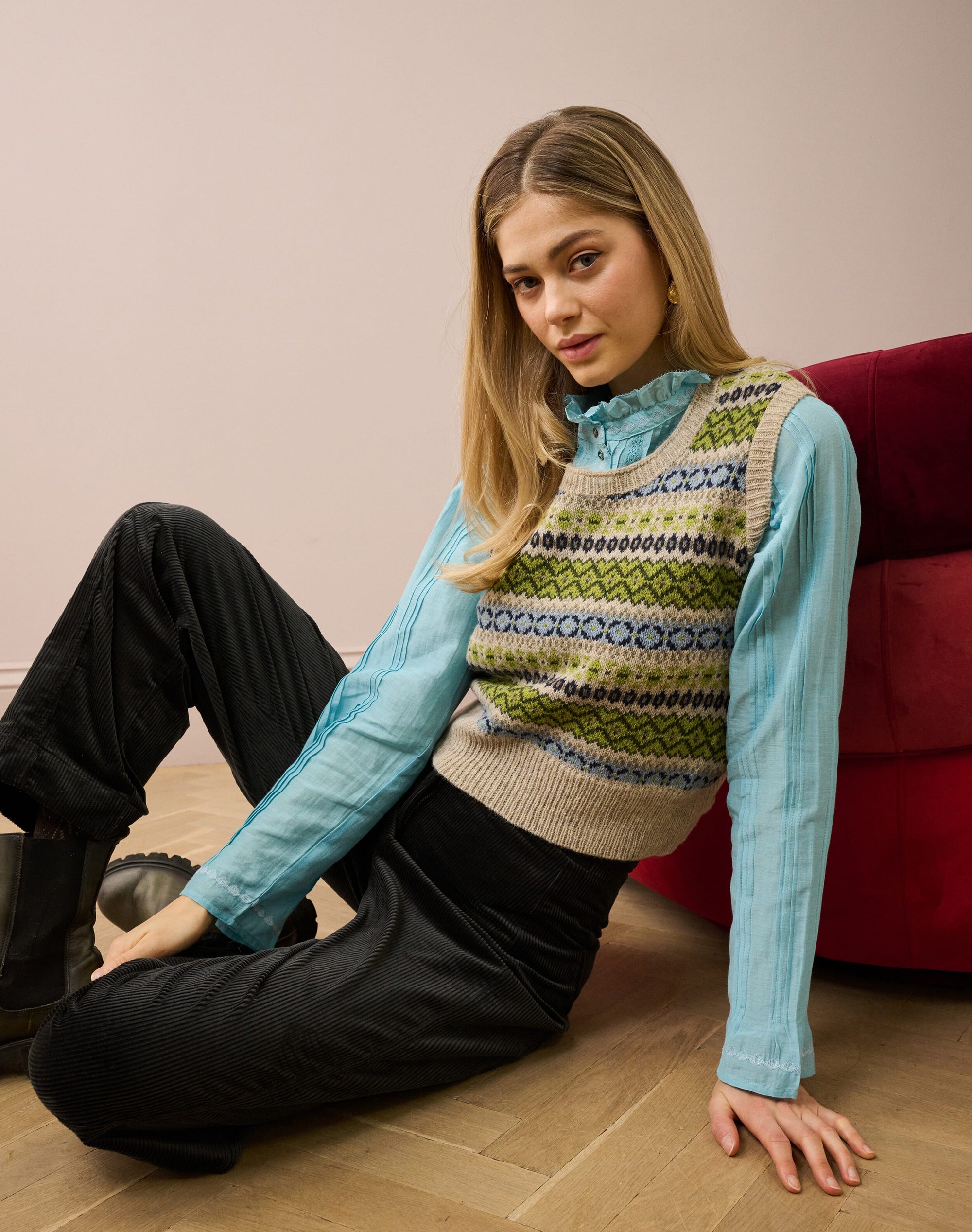 Wool Fair Isle Tank