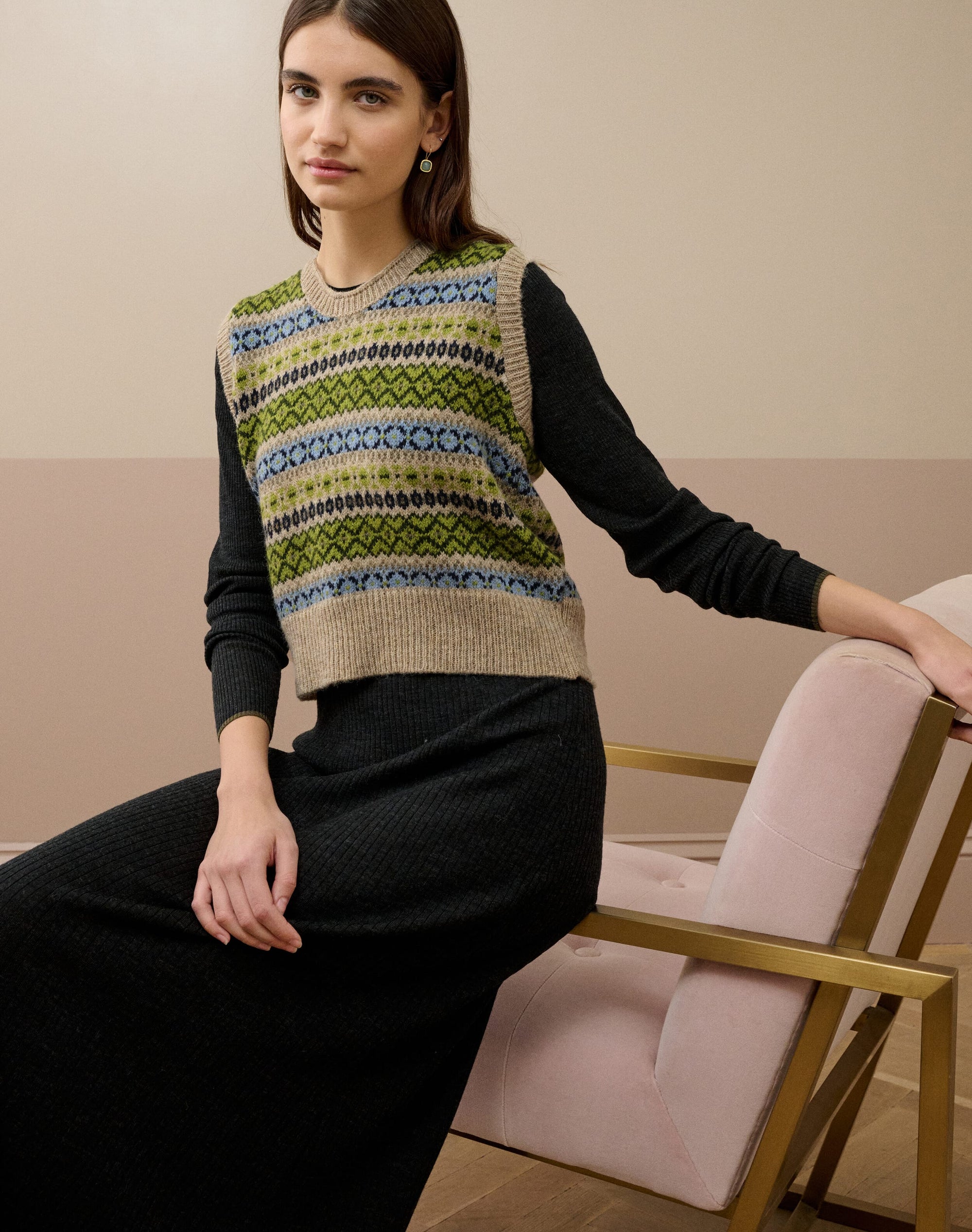 Wool Fair Isle Tank