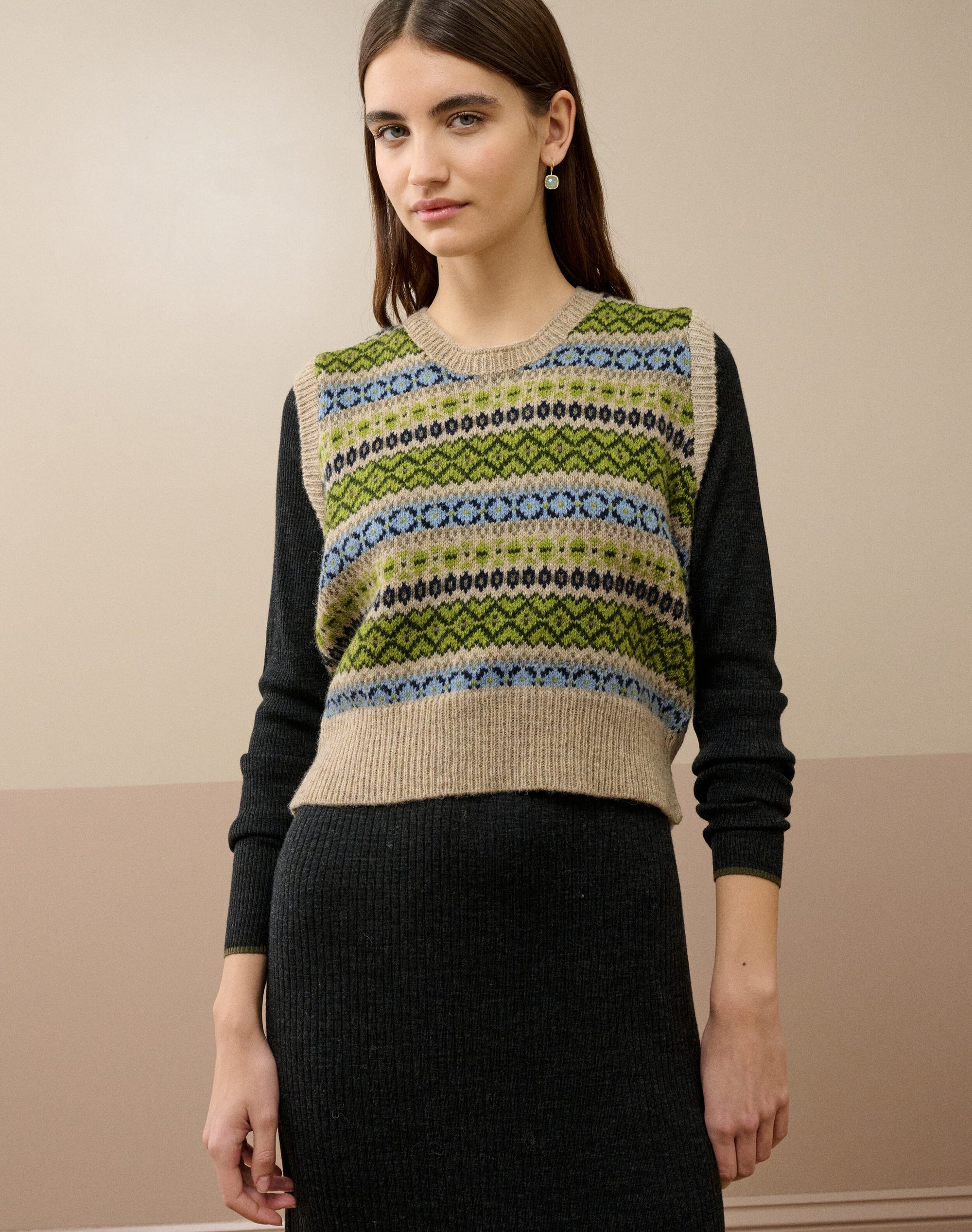 Wool Fair Isle Tank