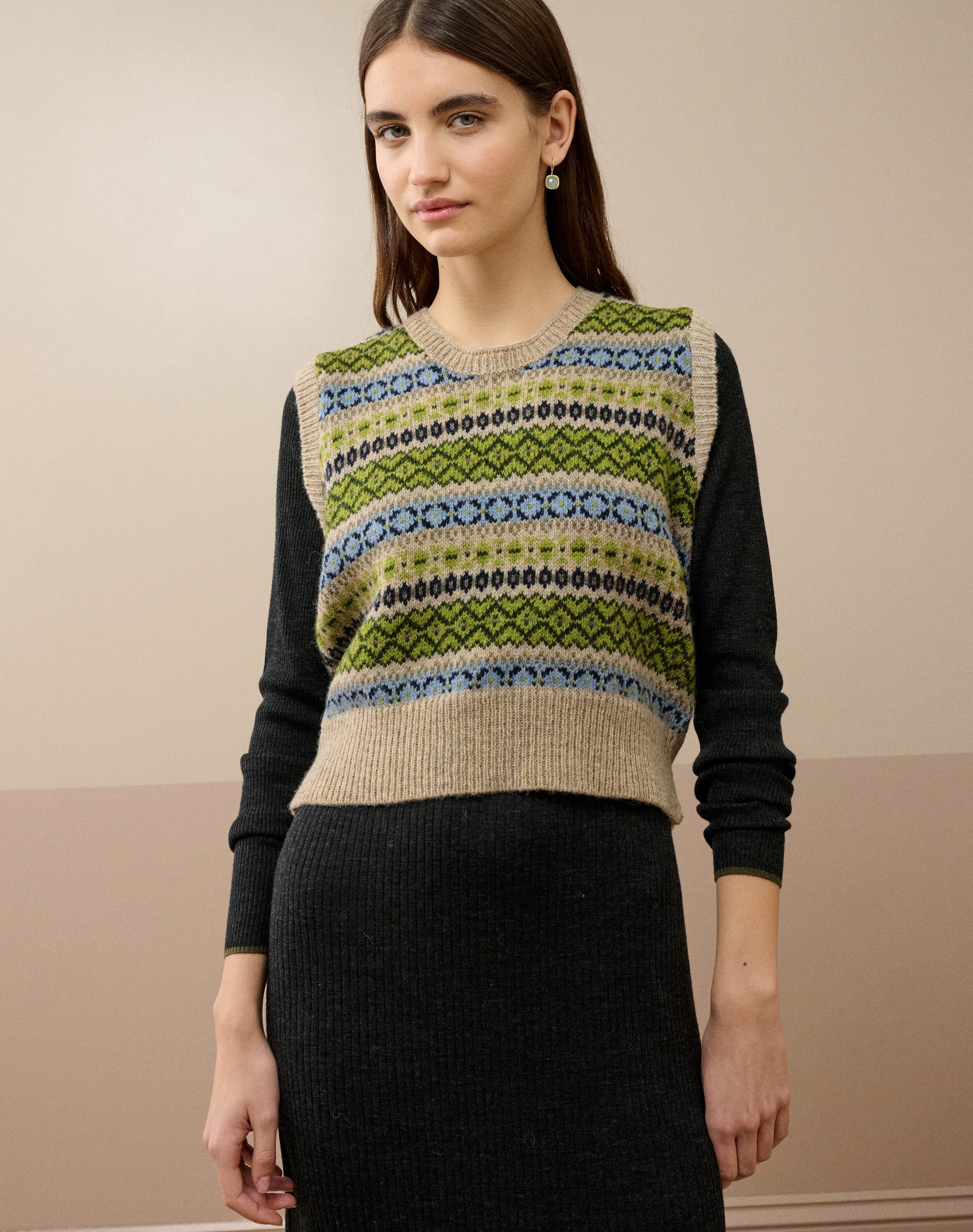 Wool Fair Isle Tank