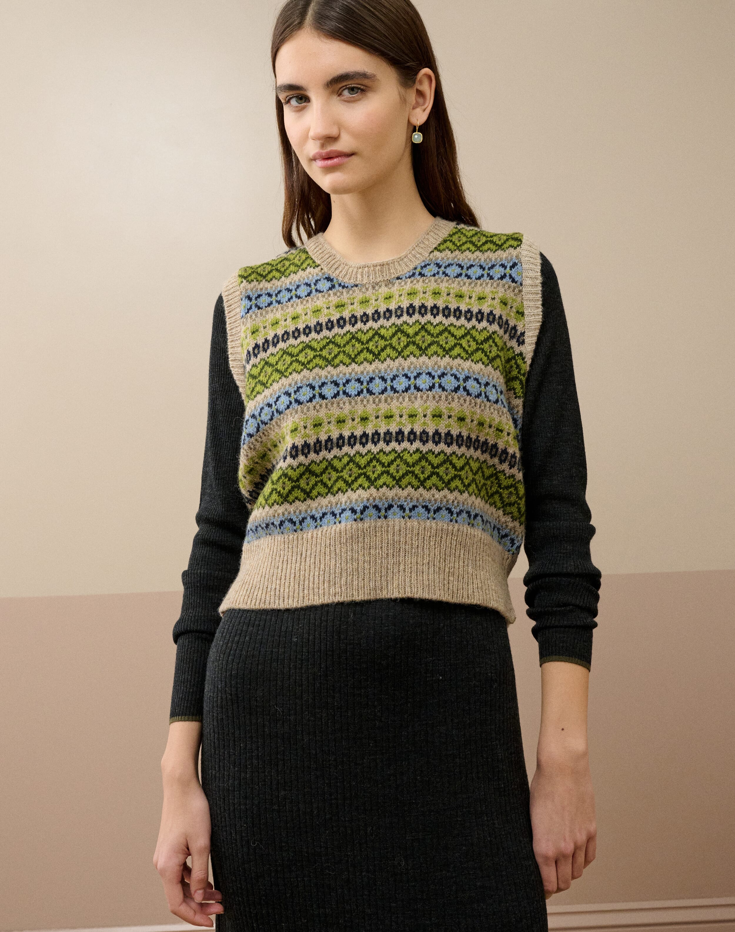 Wool Fair Isle Tank