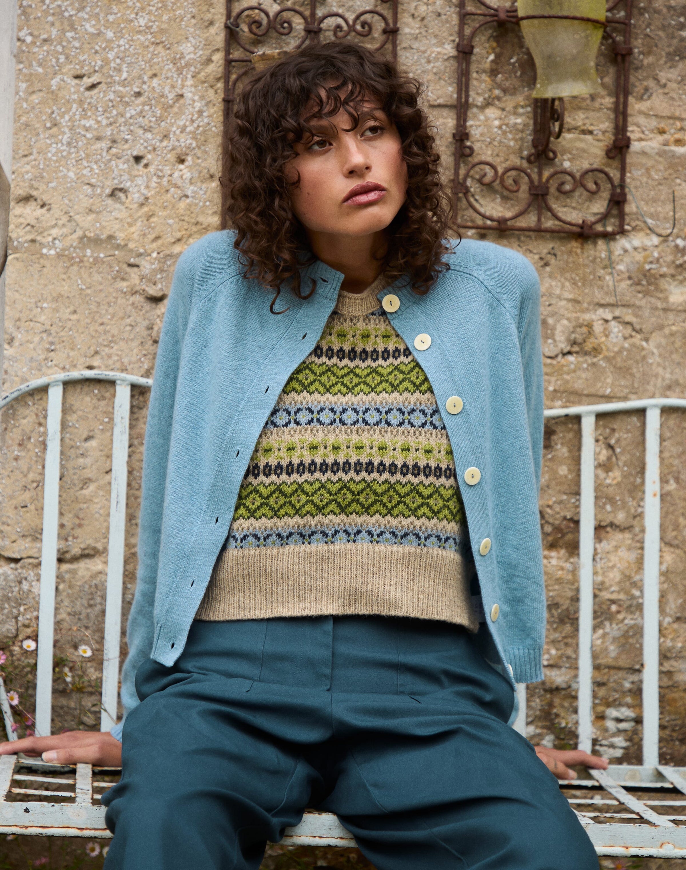 Wool Fair Isle Tank