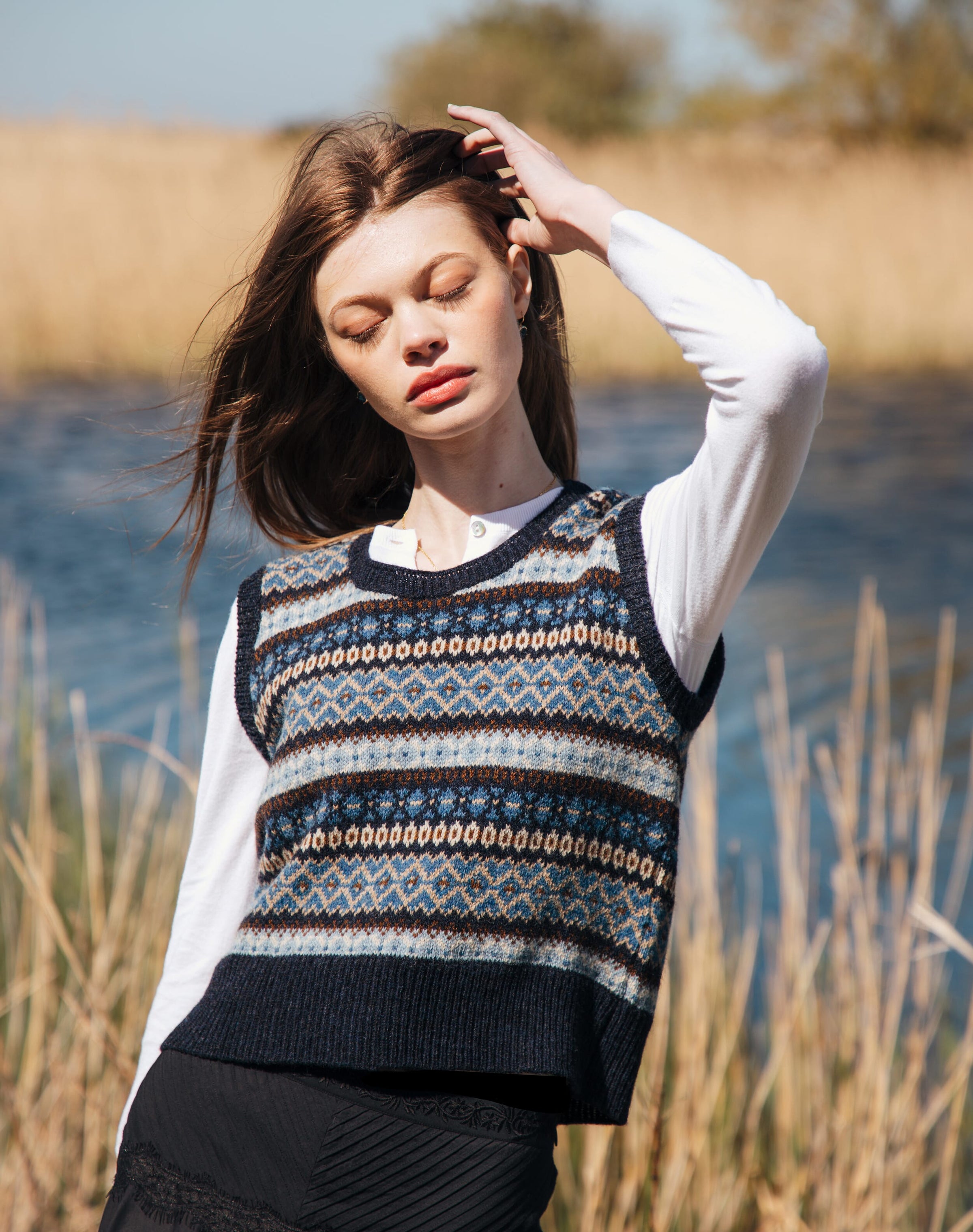 Wool Fair Isle Tank