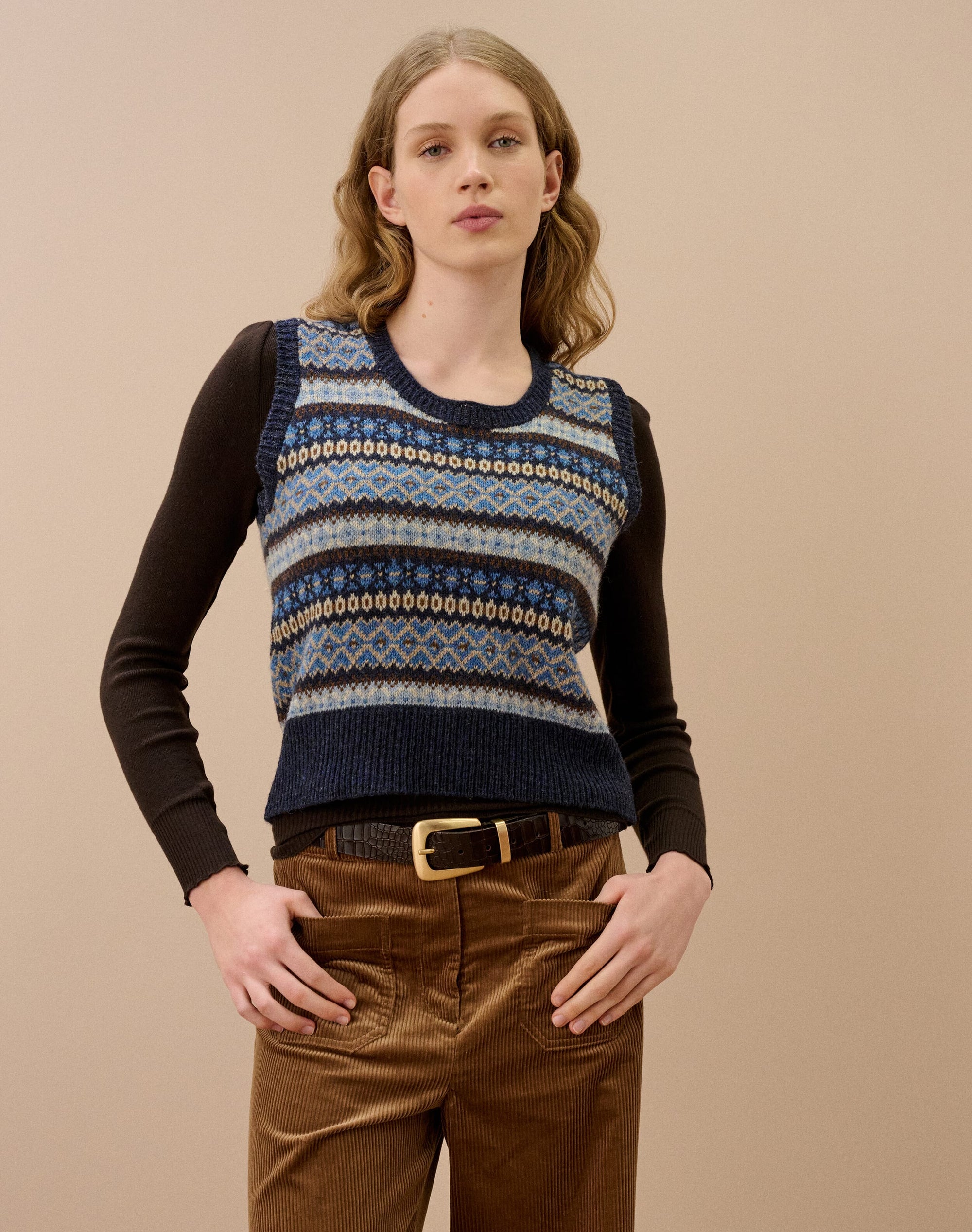 Wool Fair Isle Tank