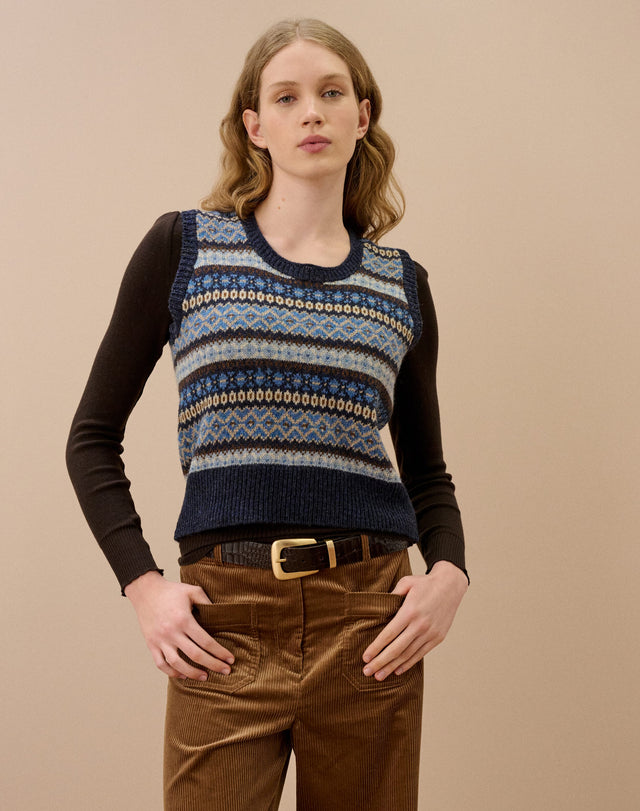 Wool Fair Isle Tank