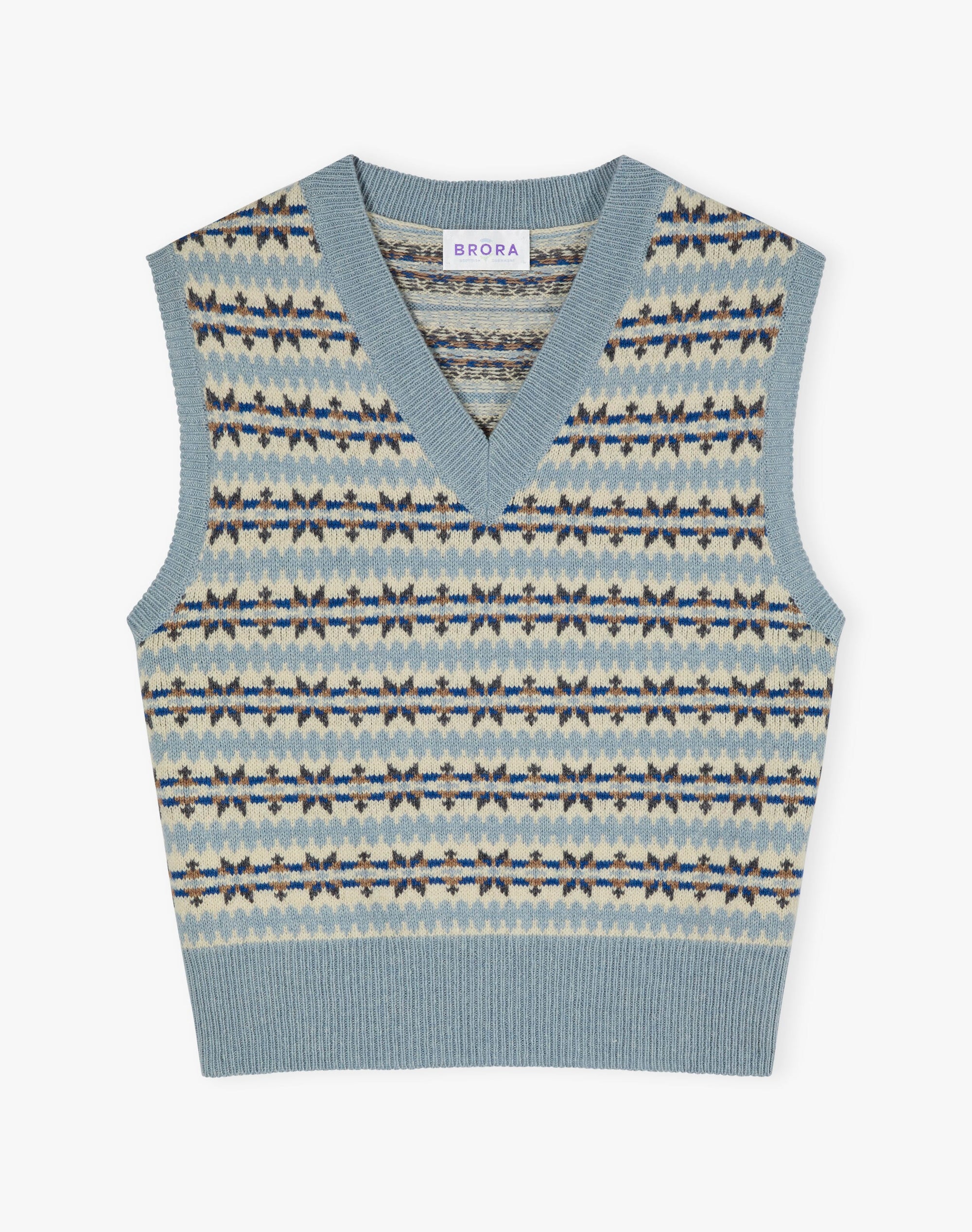 Lambswool Cotton Fair Isle Tank