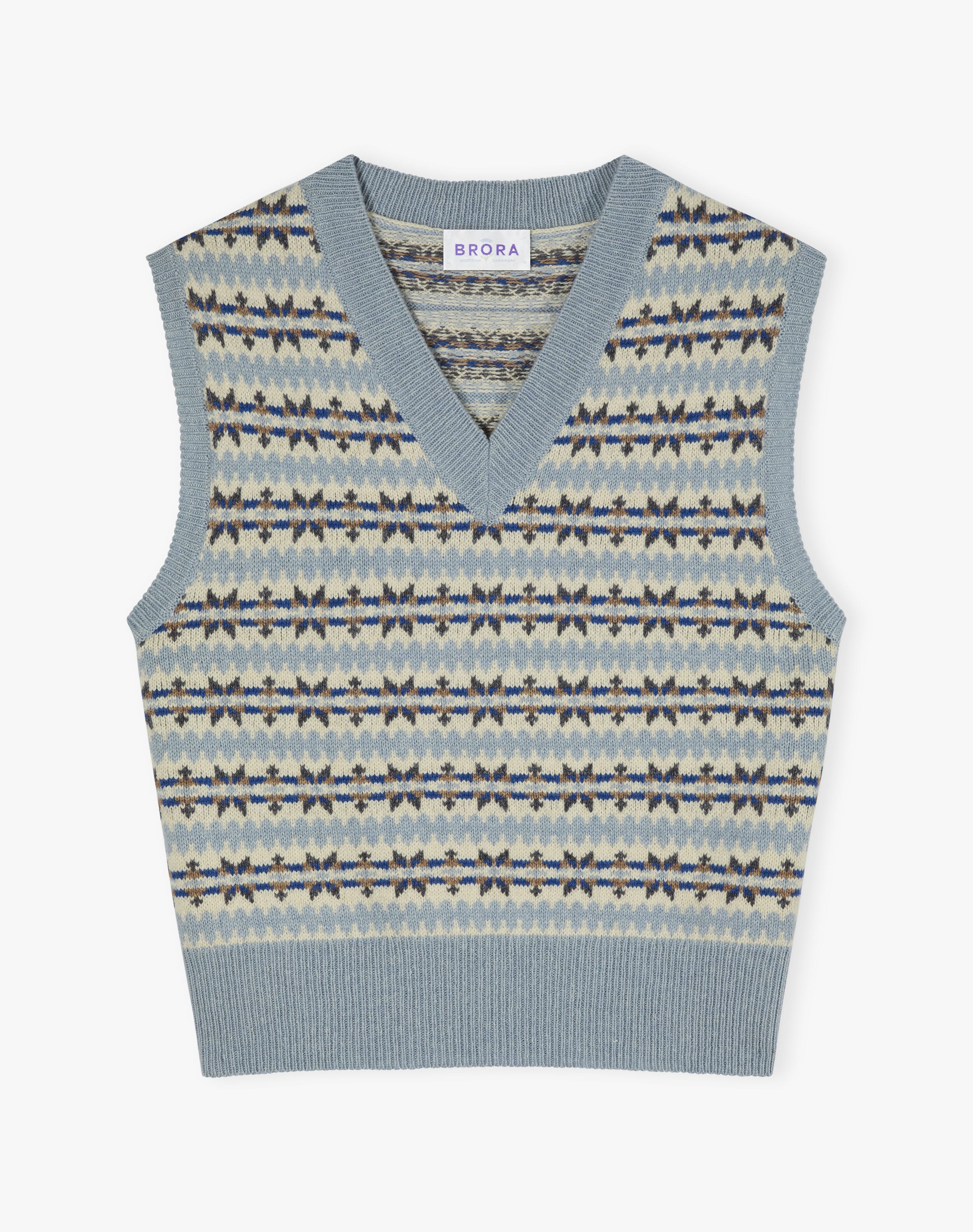 Lambswool Cotton Fair Isle Tank