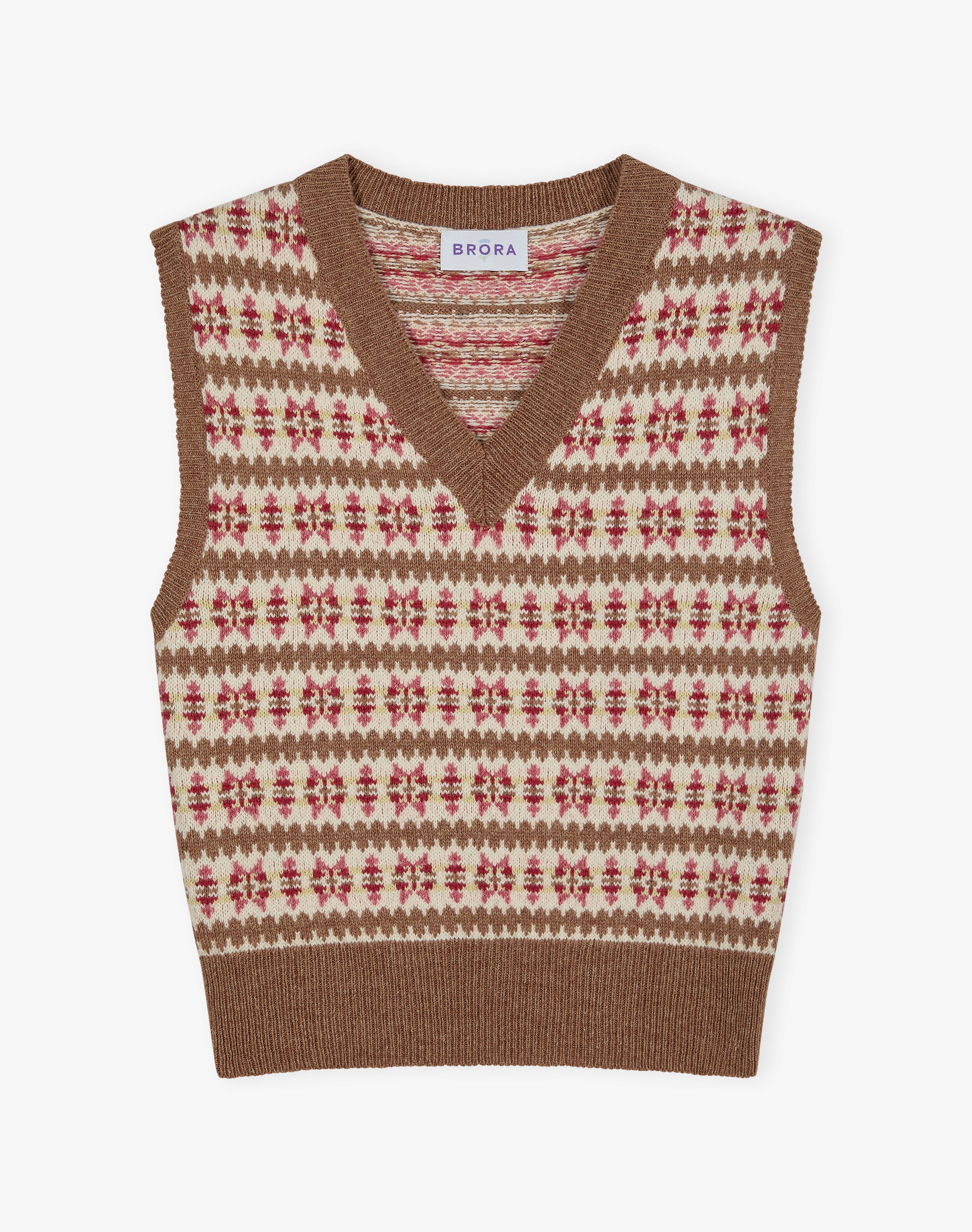 Lambswool Cotton Fair Isle Tank