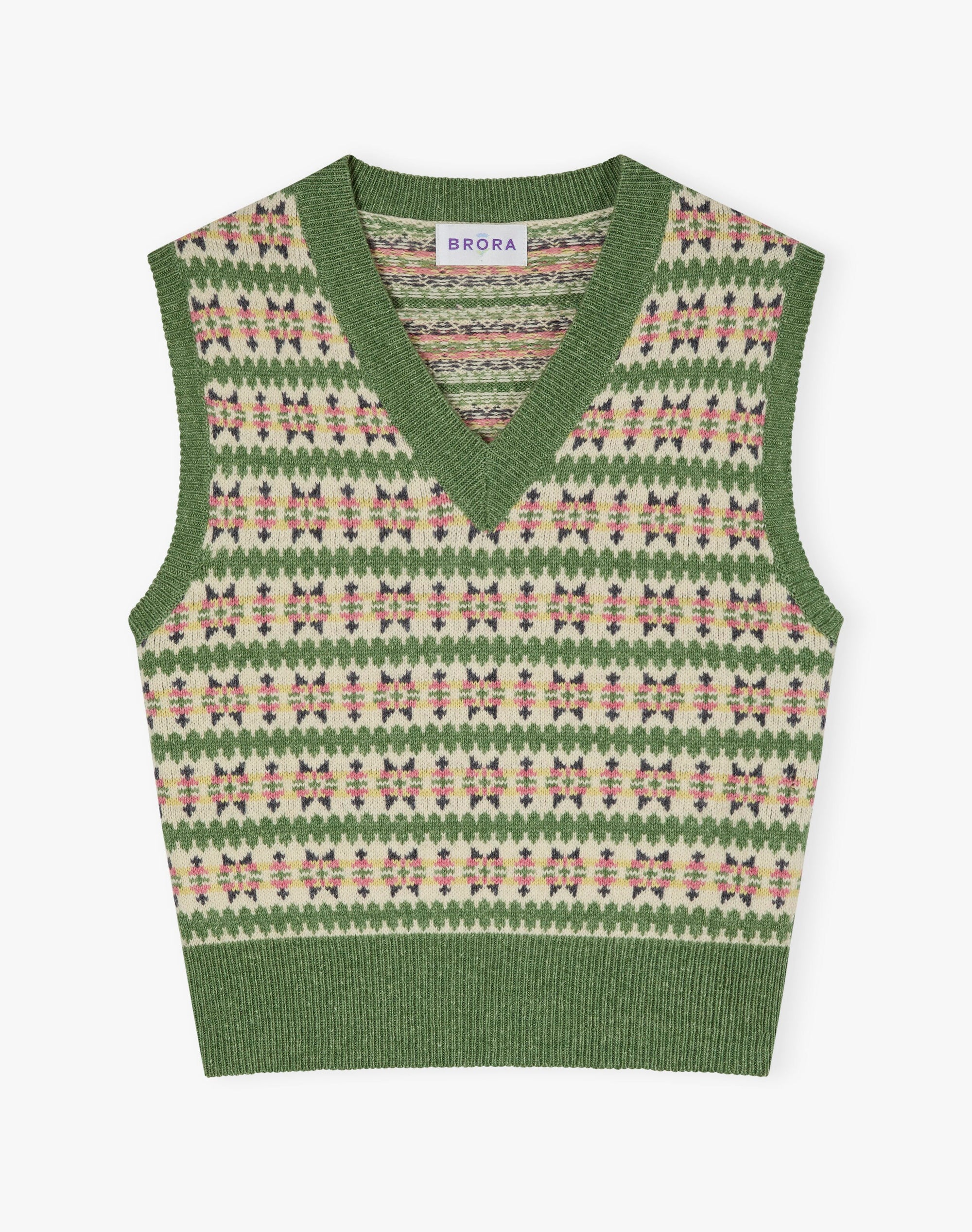 Lambswool Cotton Fair Isle Tank