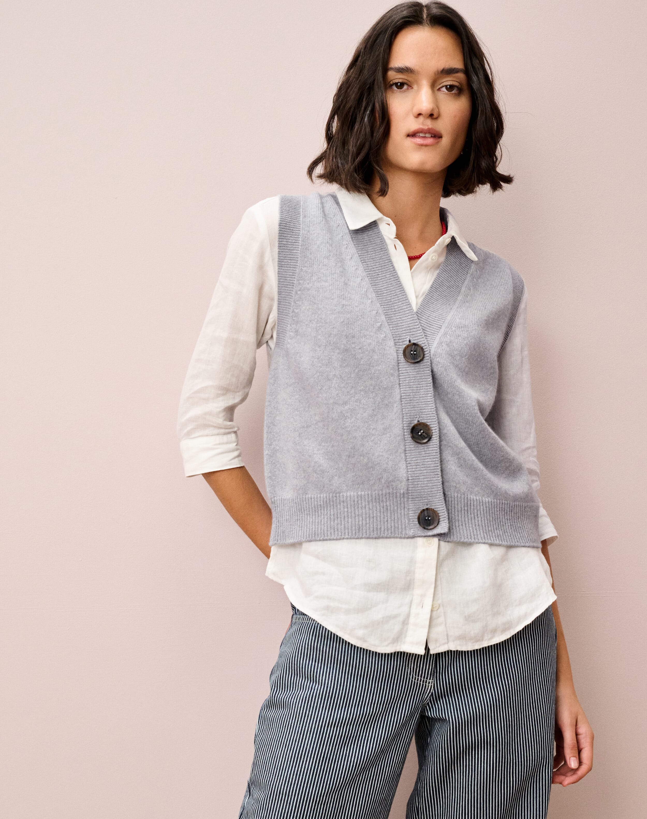 Supersoft Lambswool V Neck Waistcoat