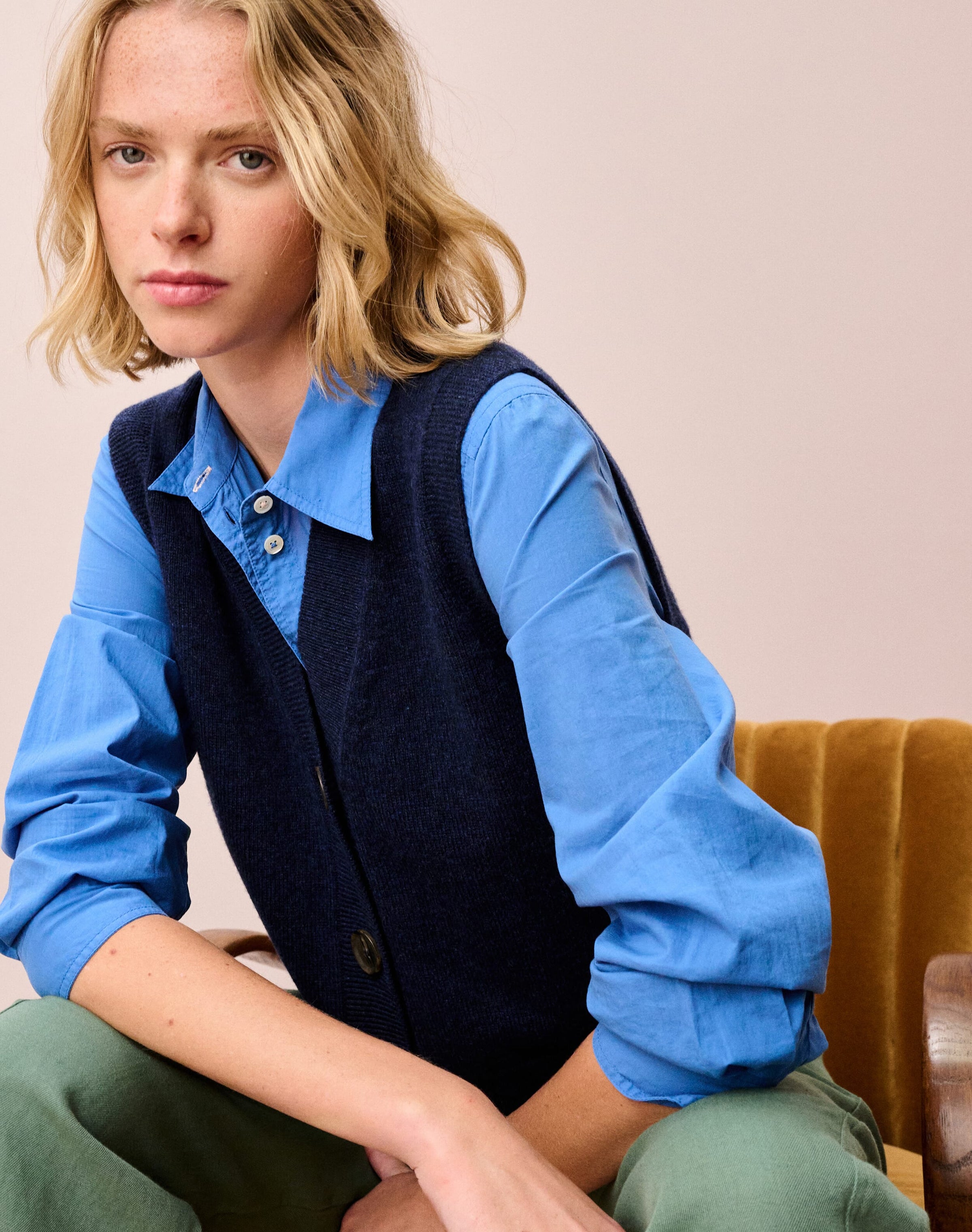 Supersoft Lambswool V Neck Waistcoat