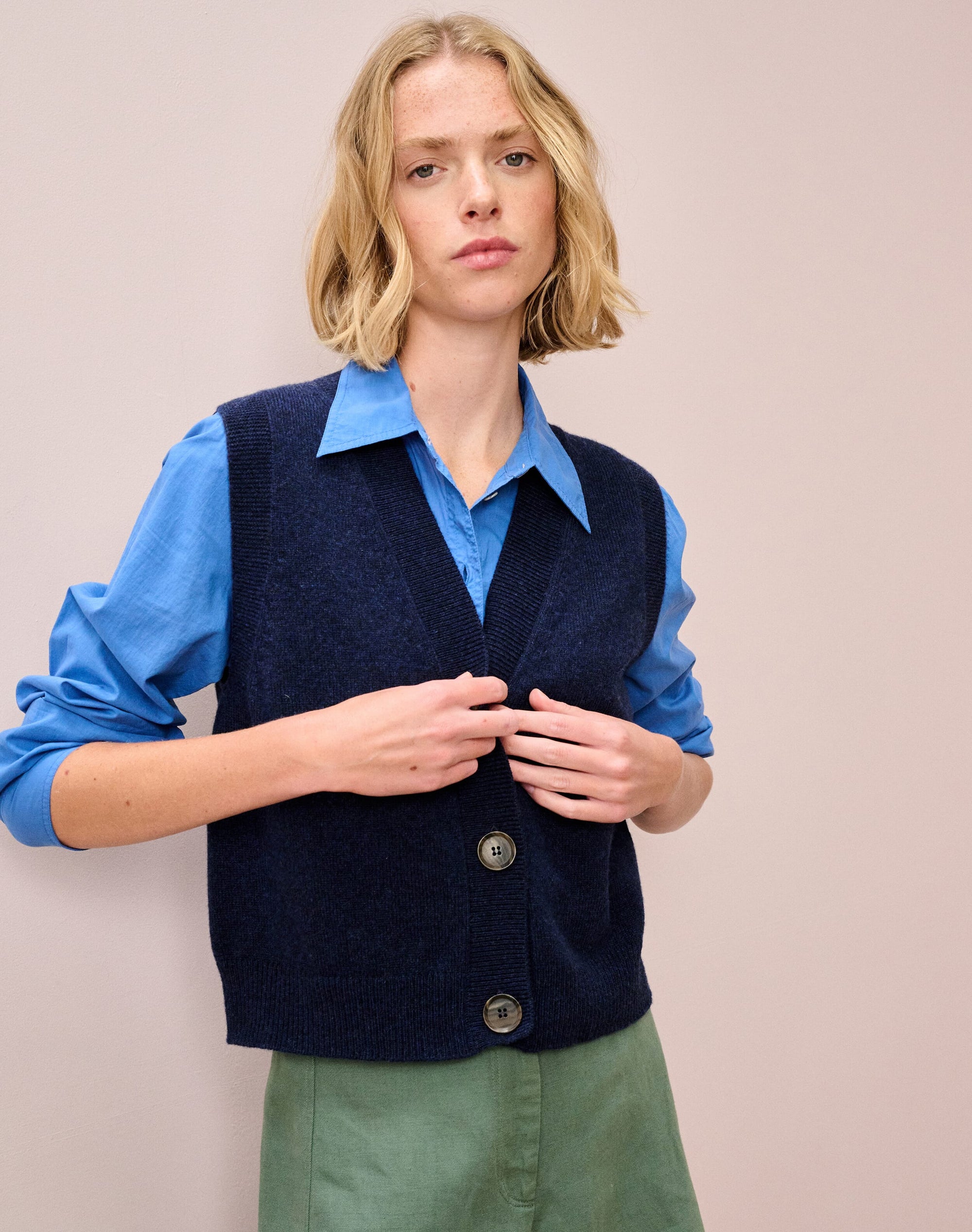 Supersoft Lambswool V Neck Waistcoat