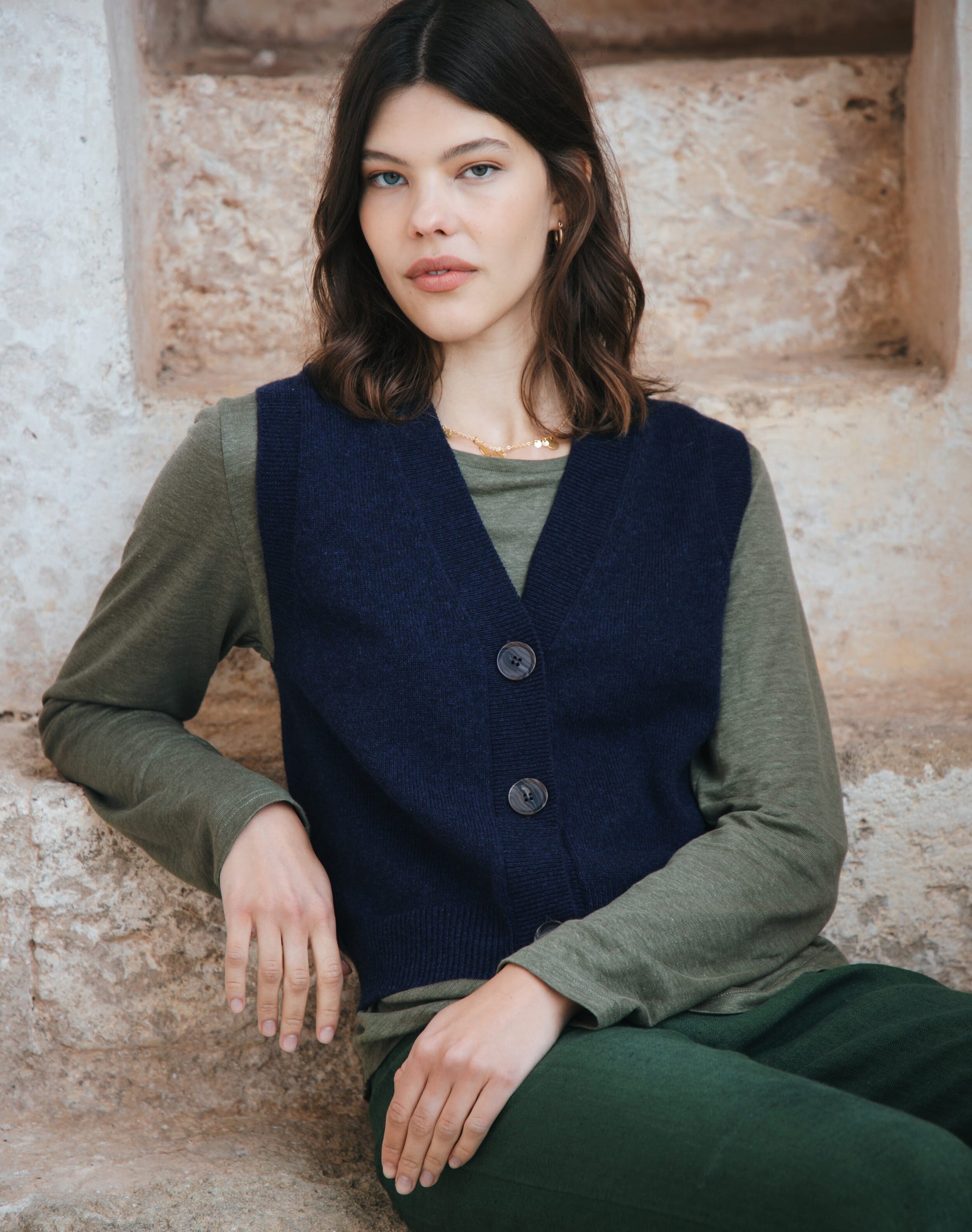 Supersoft Lambswool V Neck Waistcoat