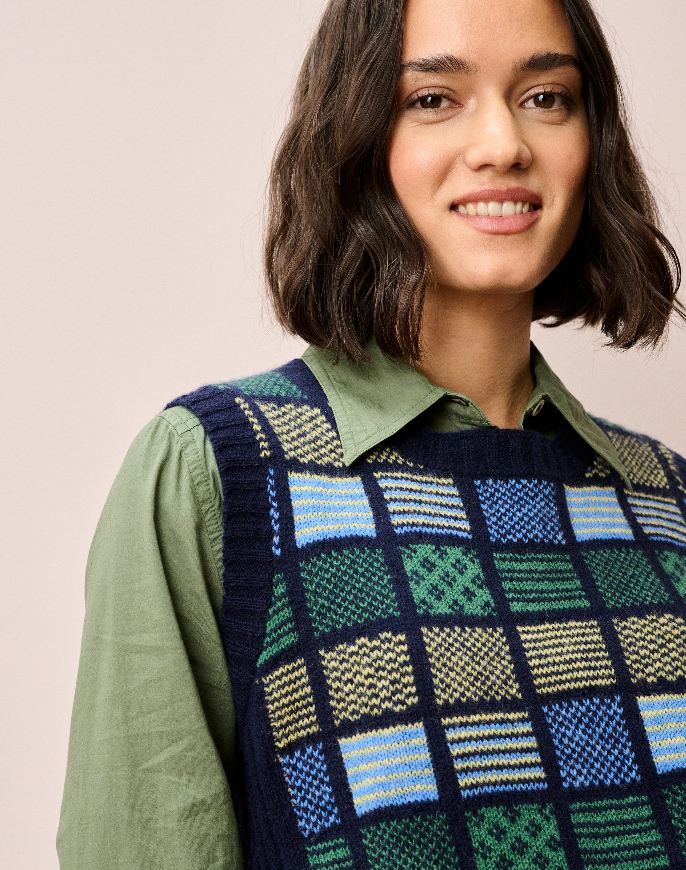 Merino Lambswool Folk Tank