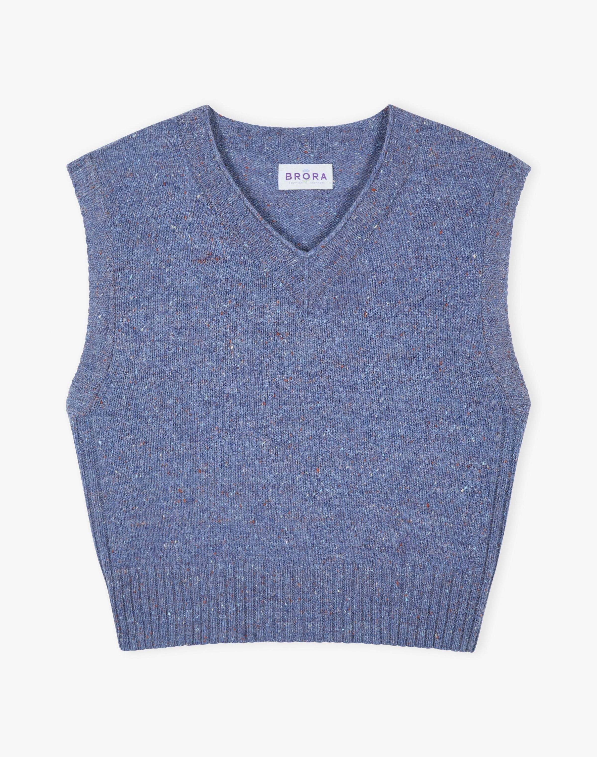Wool Donegal V Neck Tank