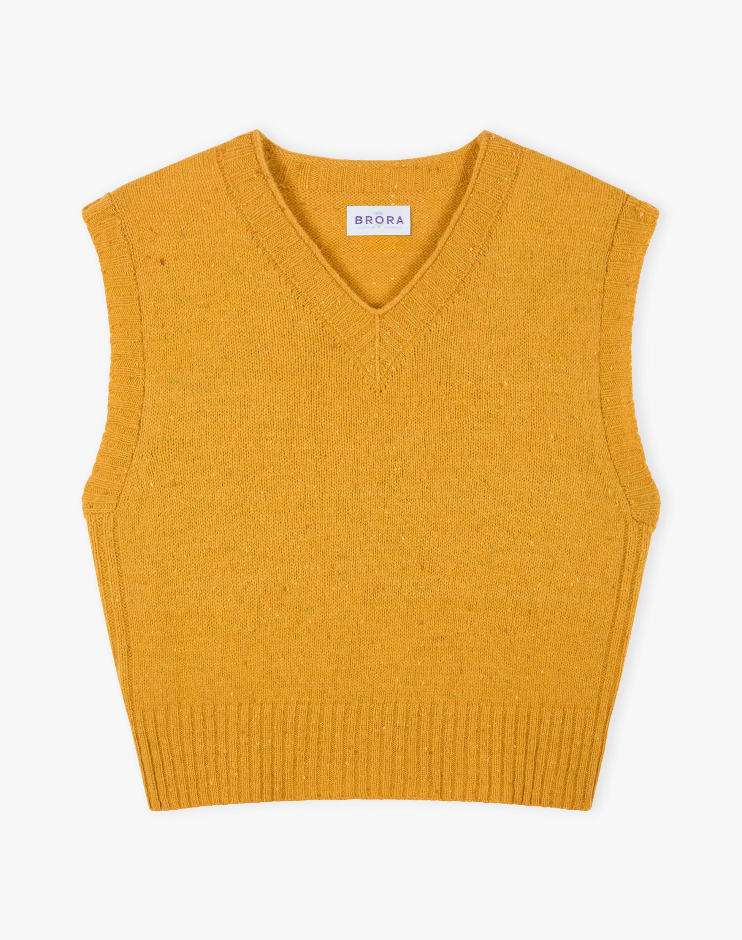 Wool Donegal V Neck Tank