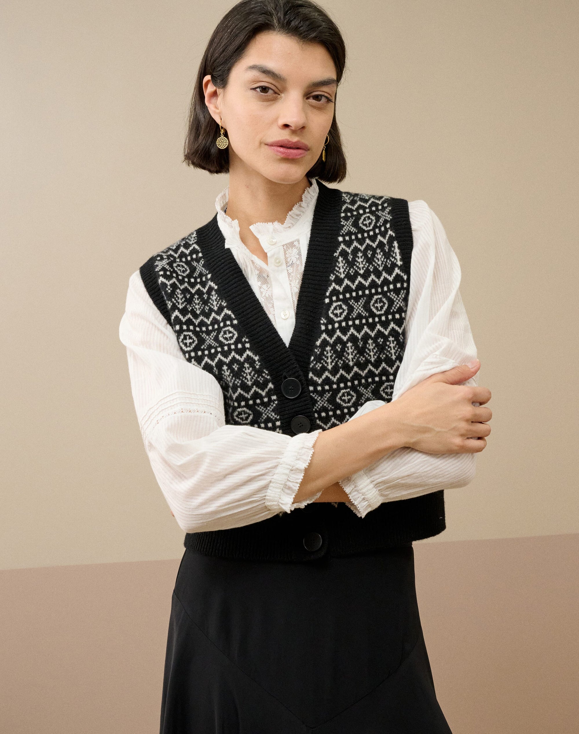 Supersoft Lambswool Fair Isle Waistcoat
