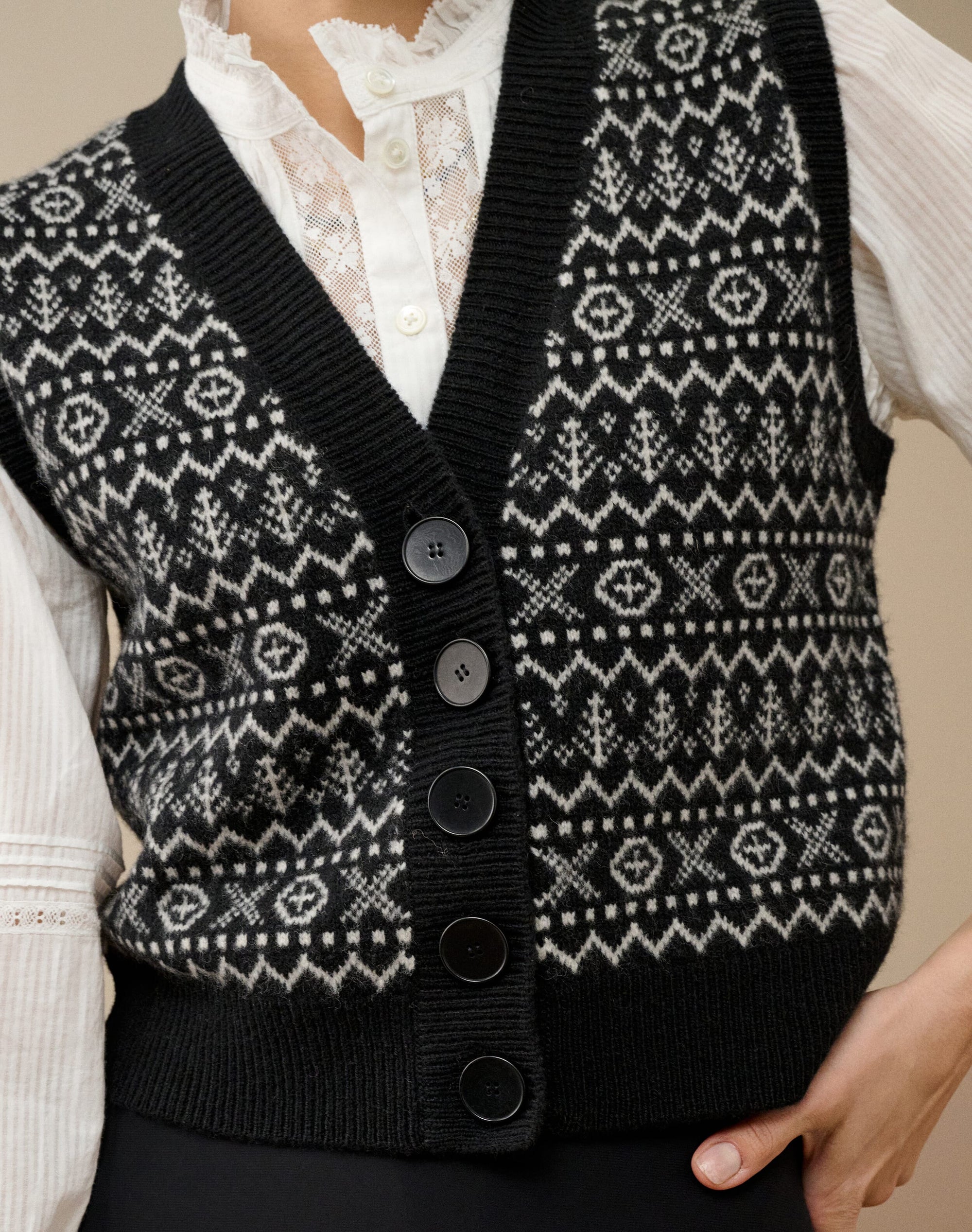 Supersoft Lambswool Fair Isle Waistcoat