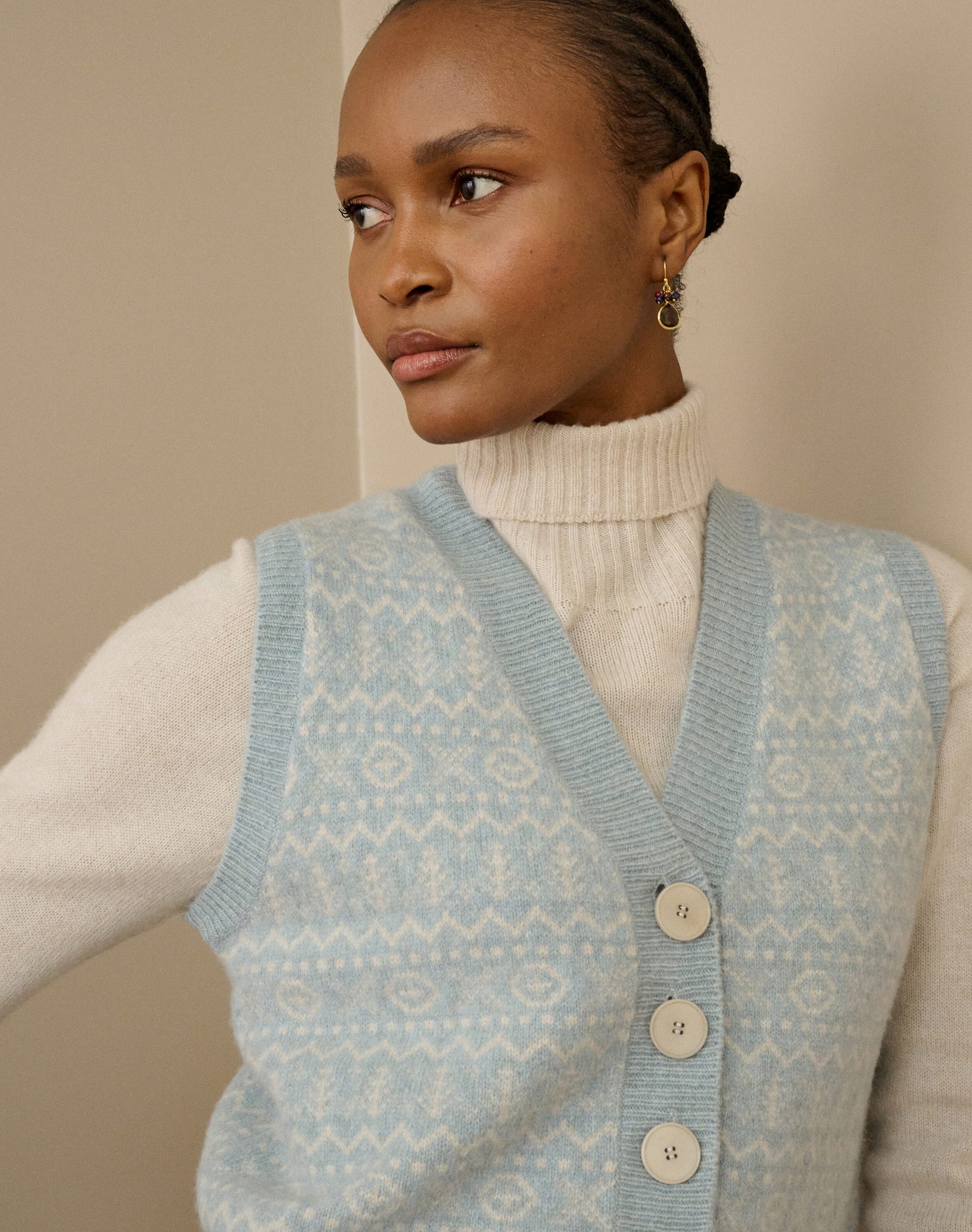 Supersoft Lambswool Fair Isle Waistcoat