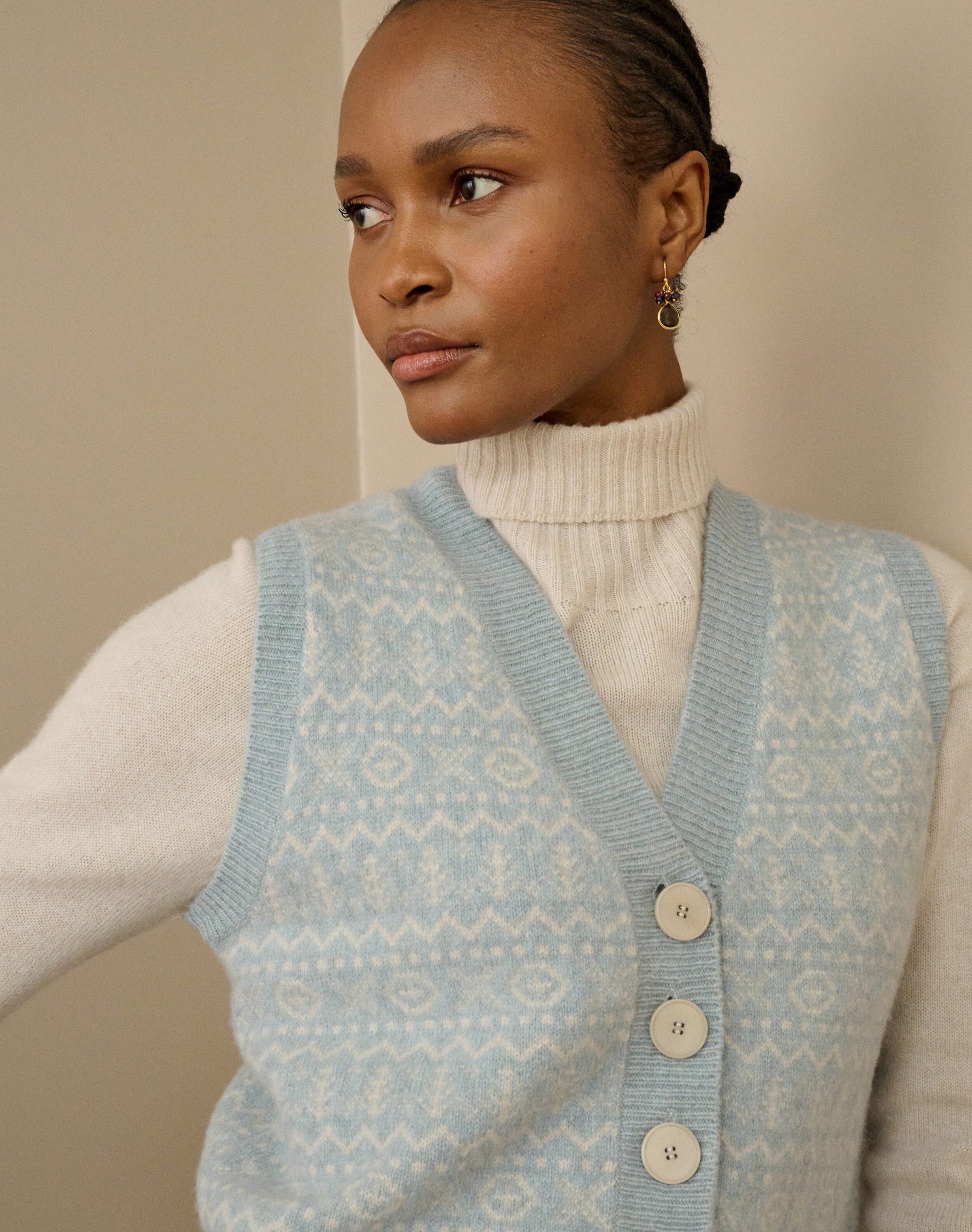 Supersoft Lambswool Fair Isle Waistcoat