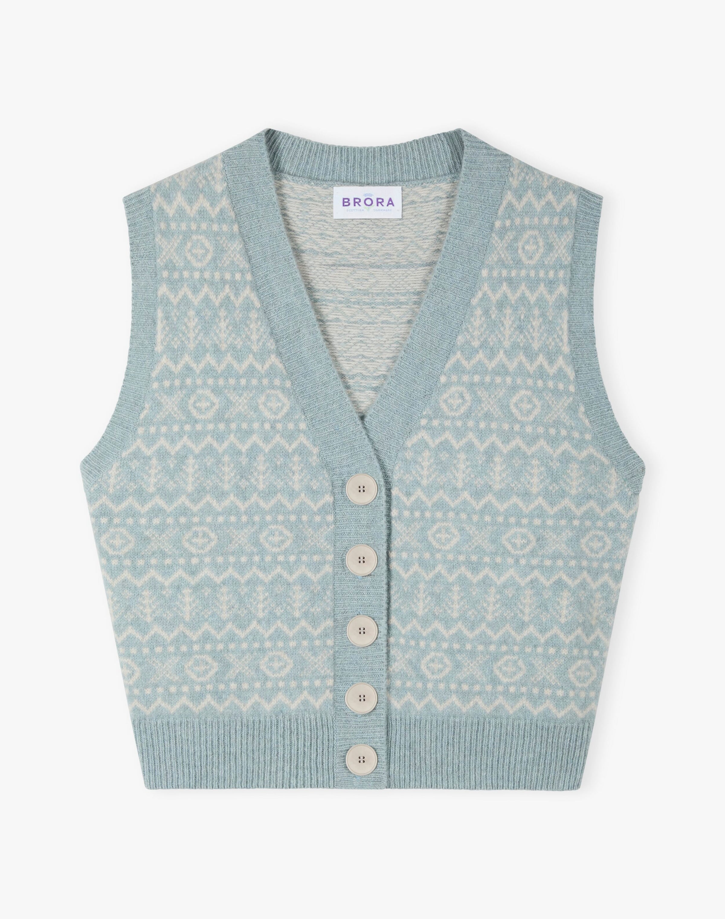 Supersoft Lambswool Fair Isle Waistcoat