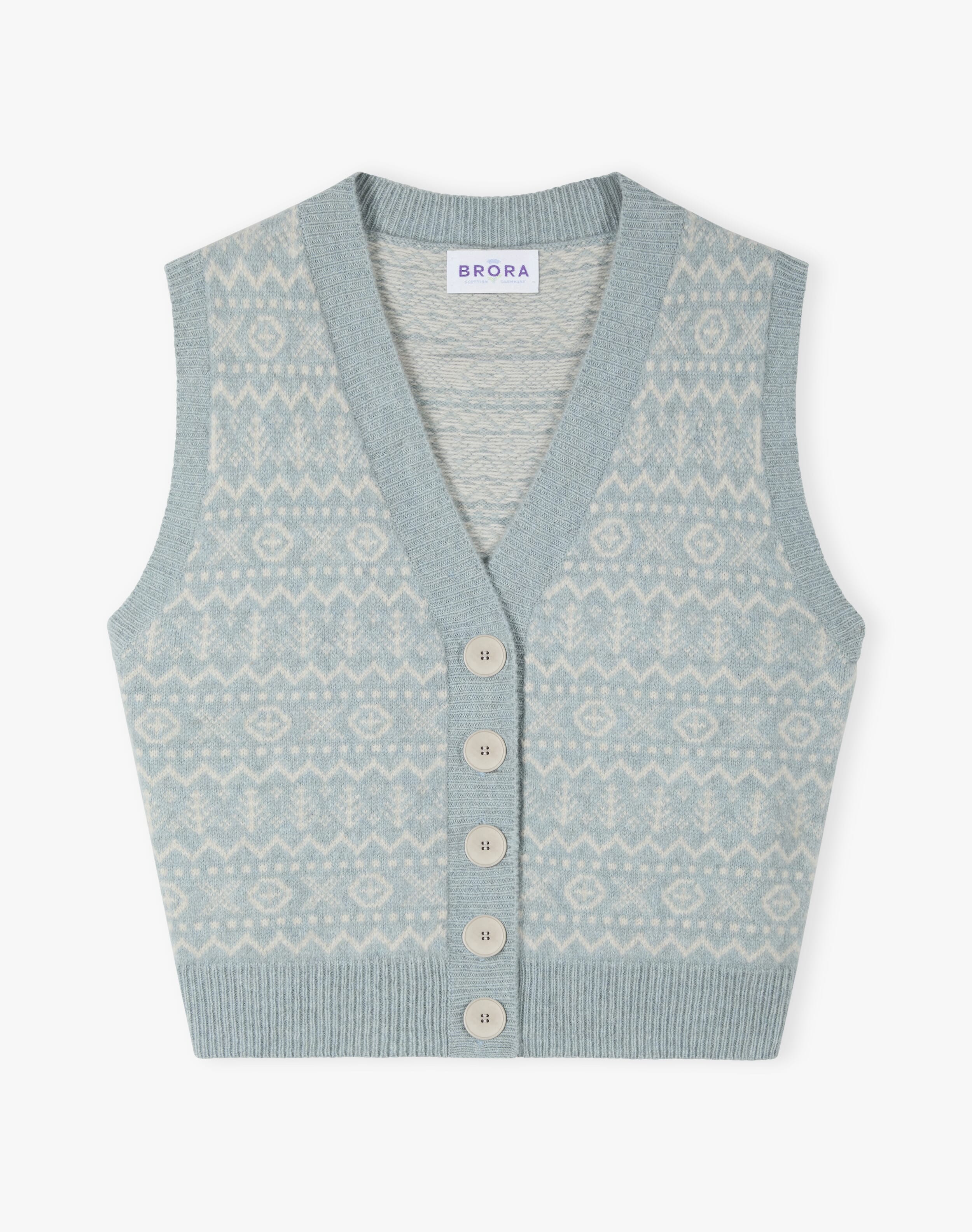 Supersoft Lambswool Fair Isle Waistcoat