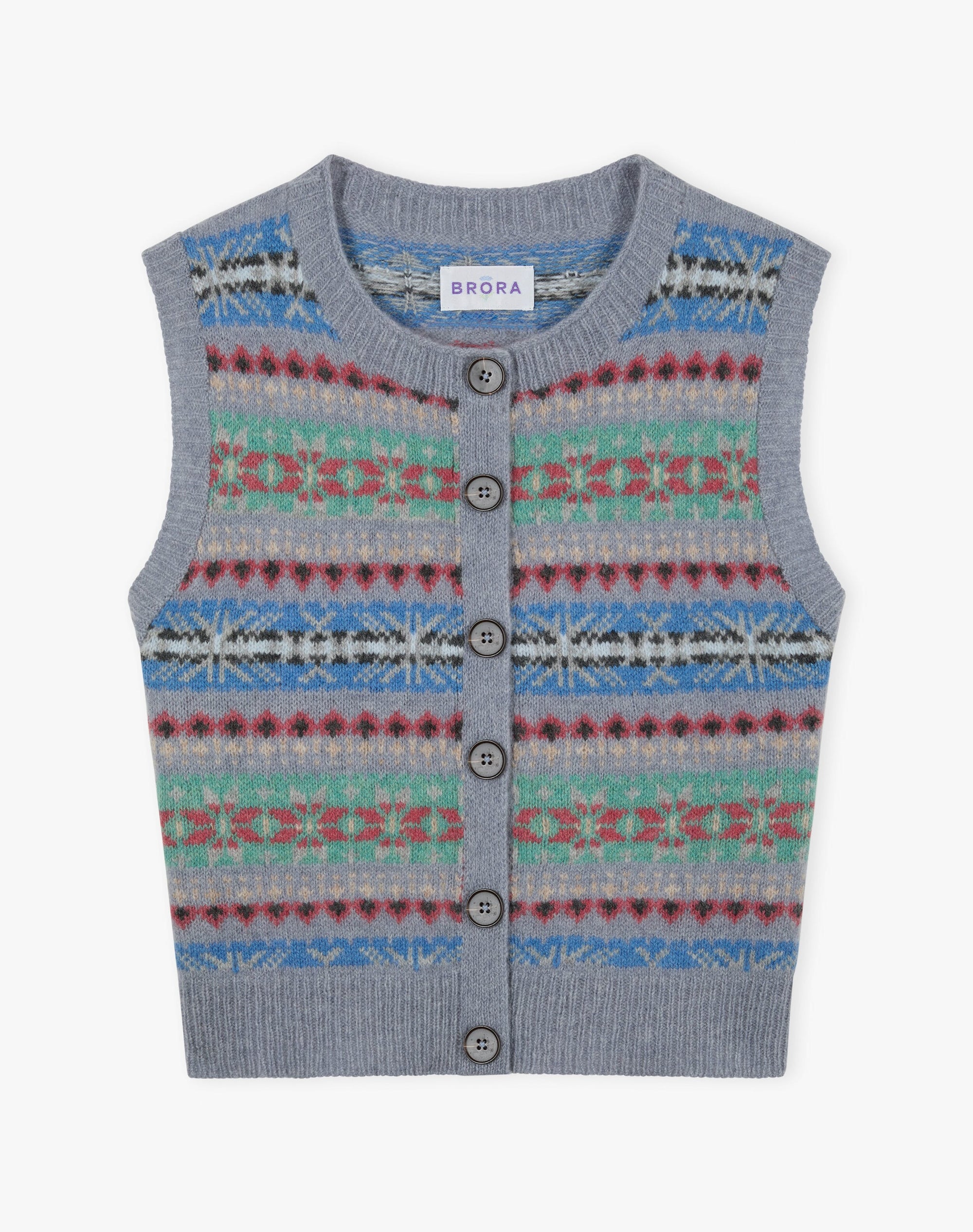Merino Lambswool Fair Isle Waistcoat
