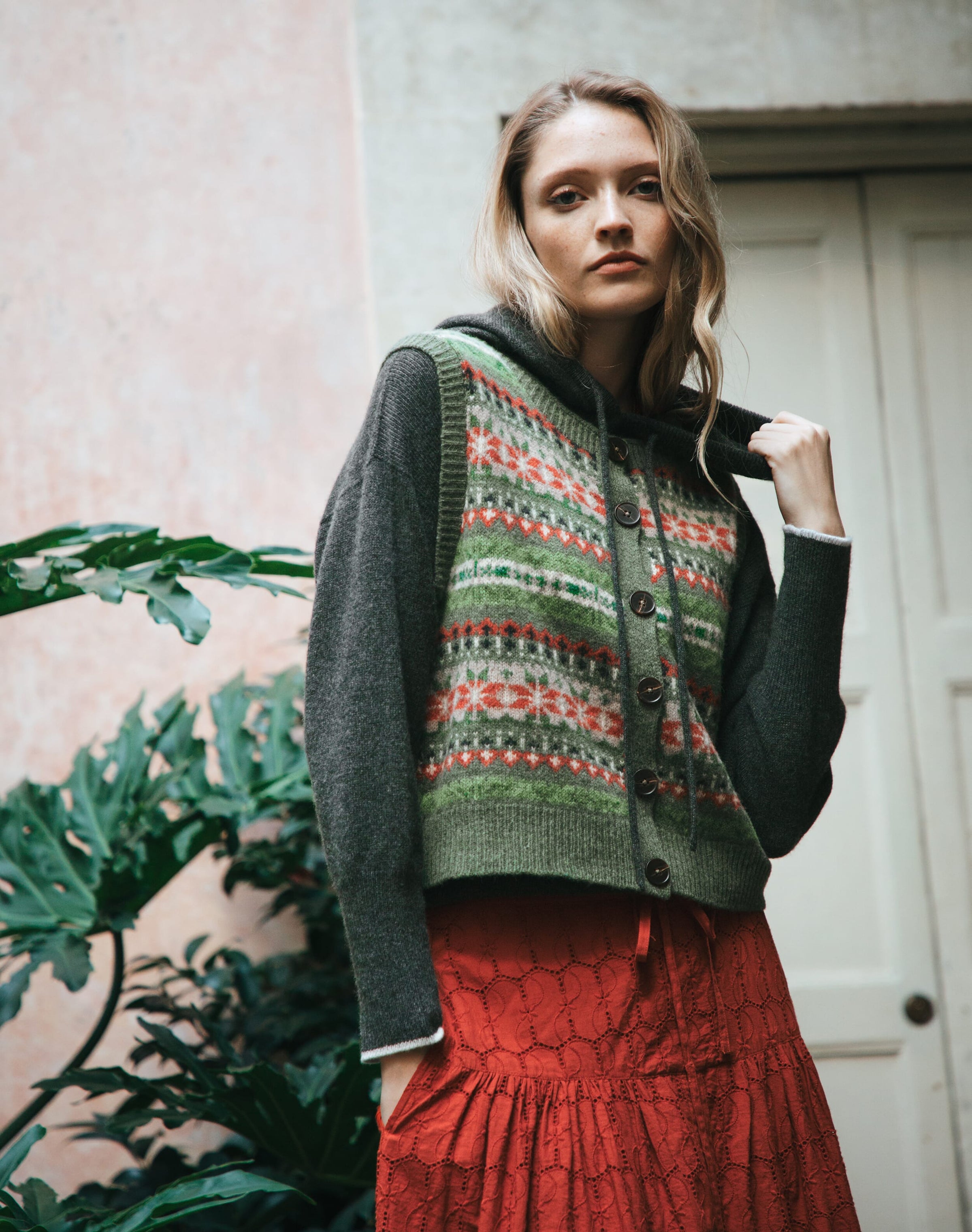 Merino Lambswool Fair Isle Waistcoat