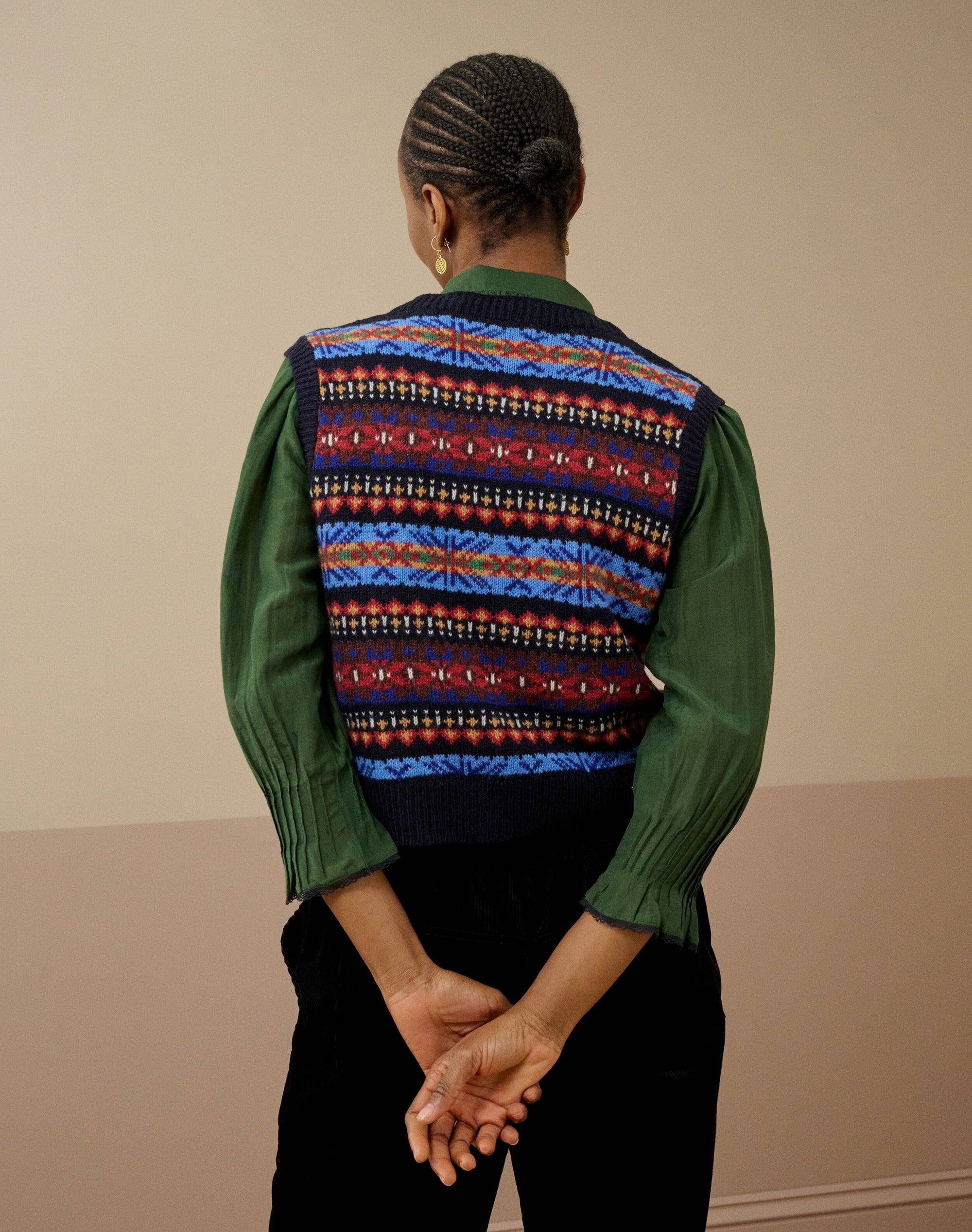 Merino Lambswool Fair Isle Waistcoat