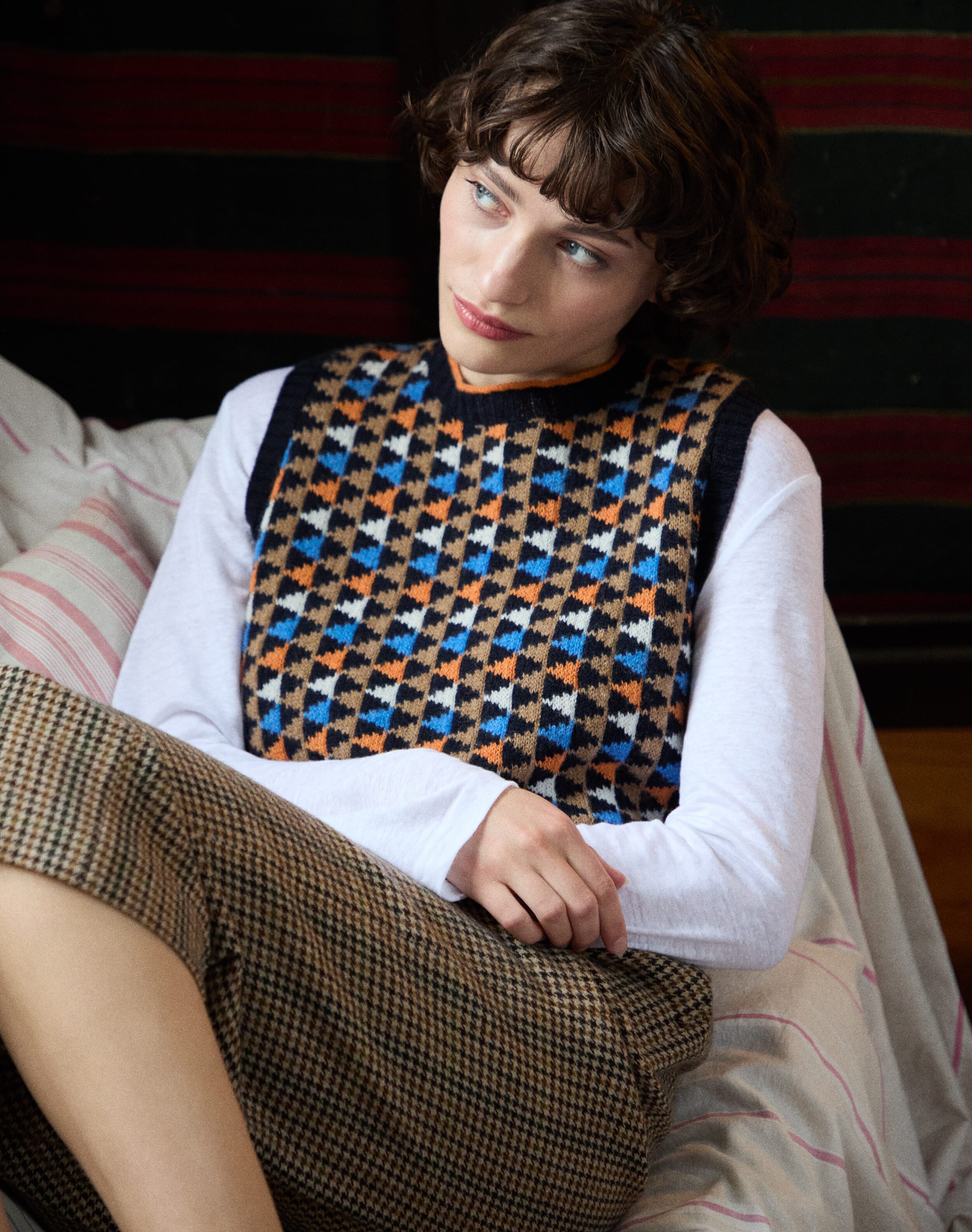 Merino Lambswool Folk Fair Isle Tank