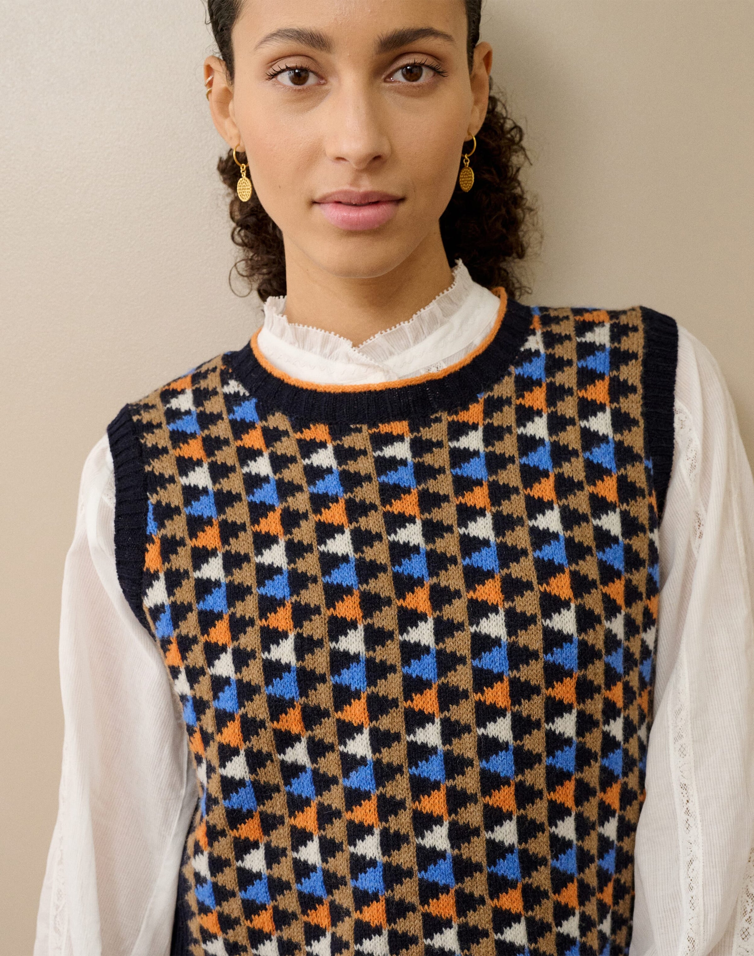 Merino Lambswool Folk Fair Isle Tank