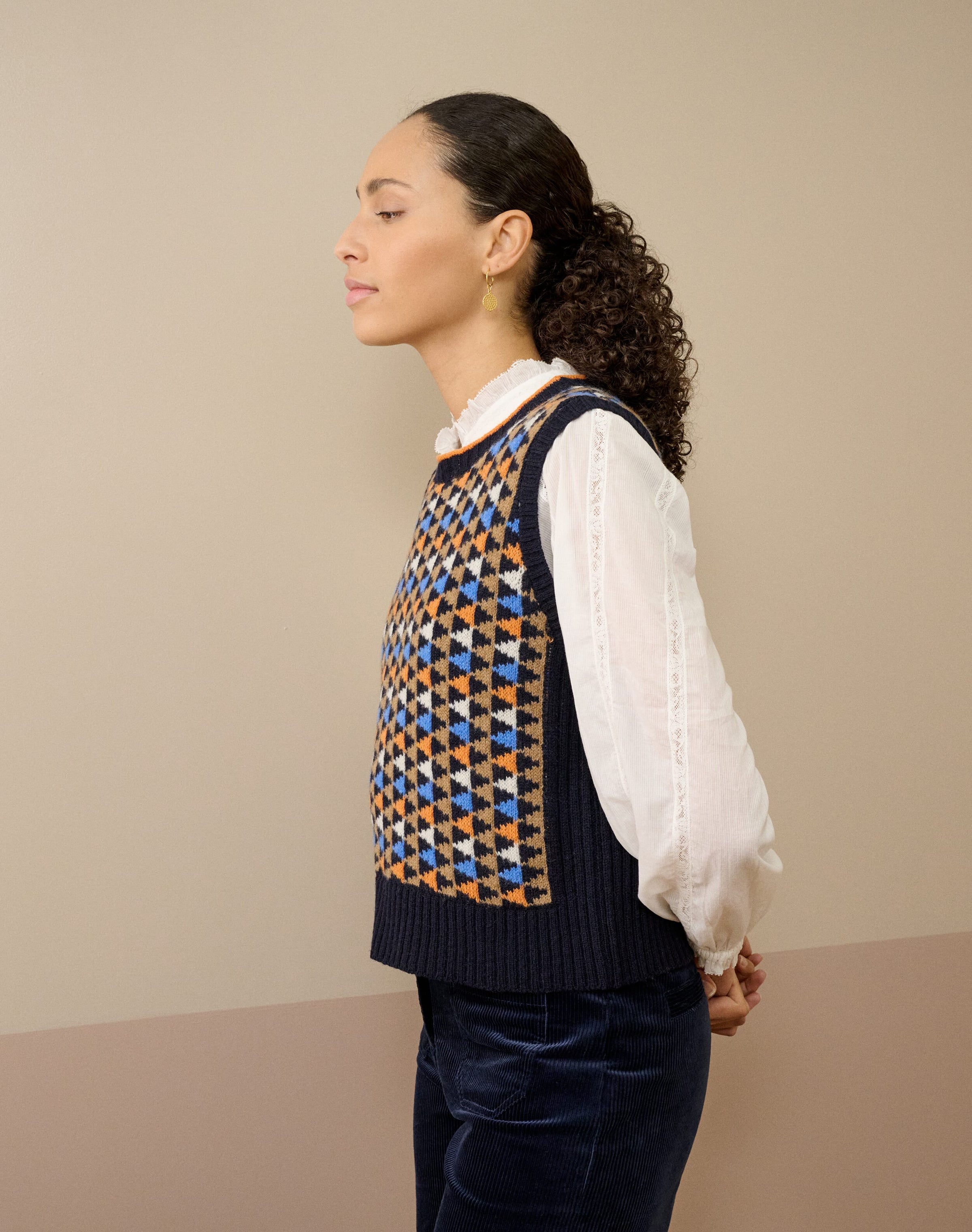 Merino Lambswool Folk Fair Isle Tank